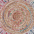 Close-up view of the Allison Pastel Rug showcasing its soft texture and pastel colors, ideal for home decor.