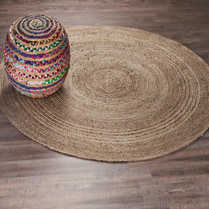 Natural Fiber Jute Rug ( Gray )