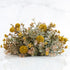 10" Mustard Fall Garden Pouf - Cozy Autumn Decor Accent Piece featuring a vibrant mustard color added to warm fall decor.