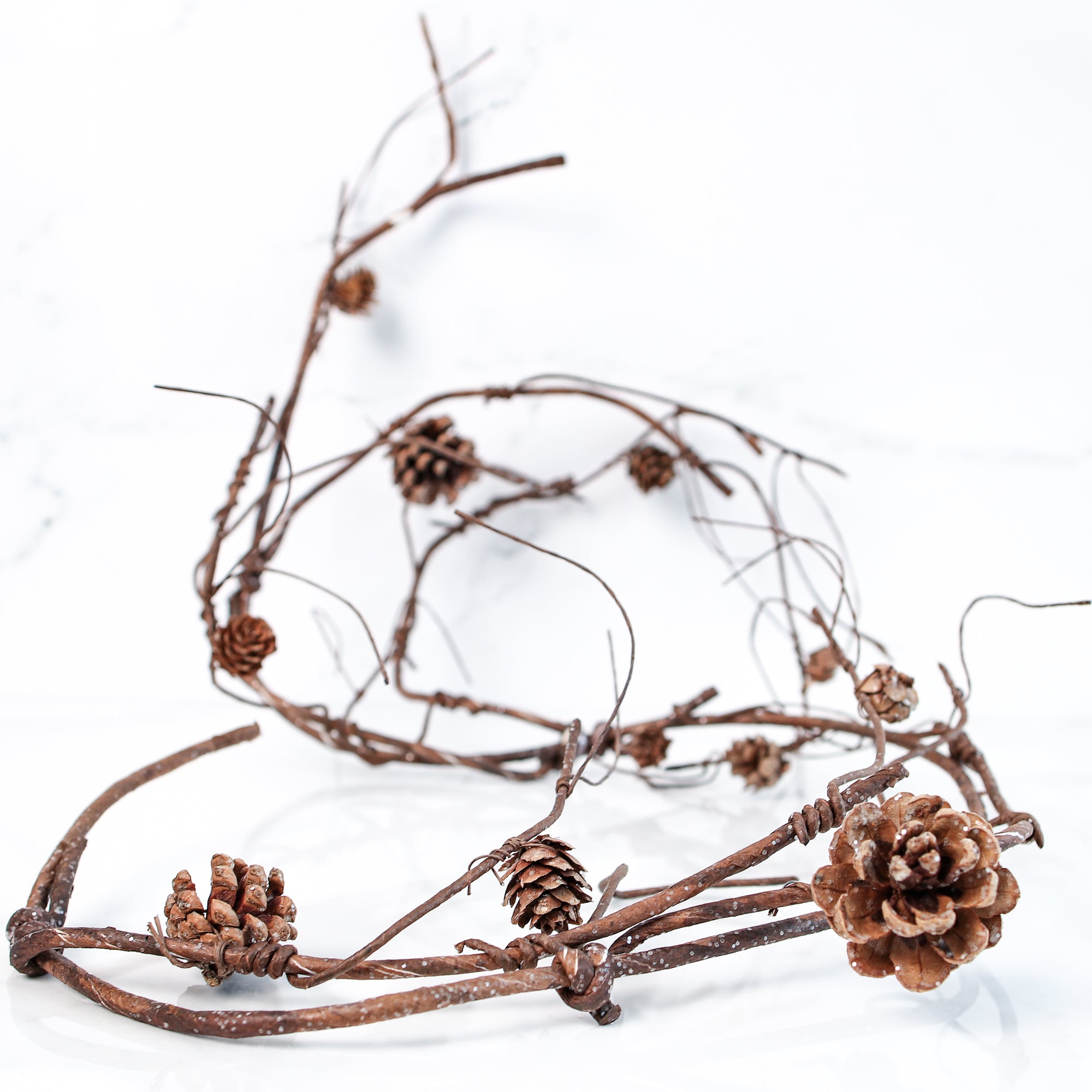 60" Twig and Pinecone Garland