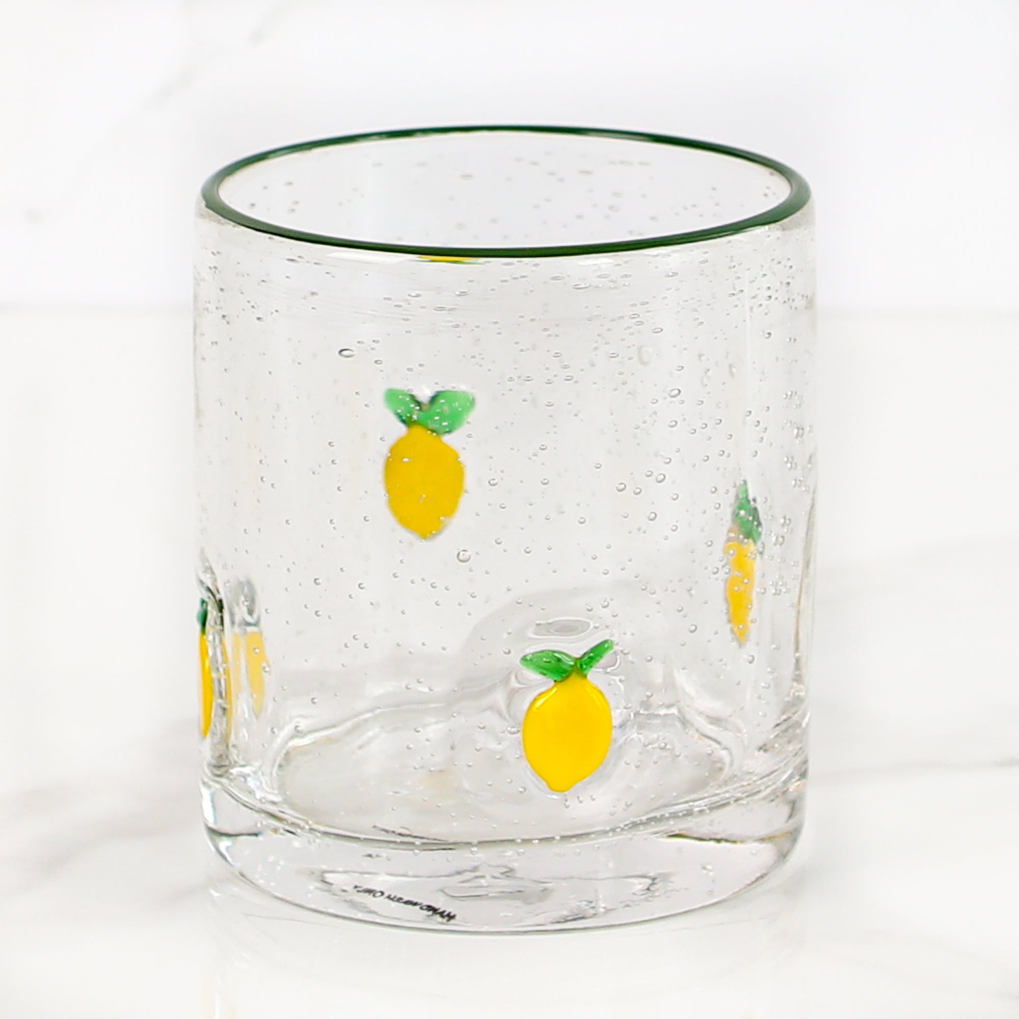 Lemon Print Drink Glasses