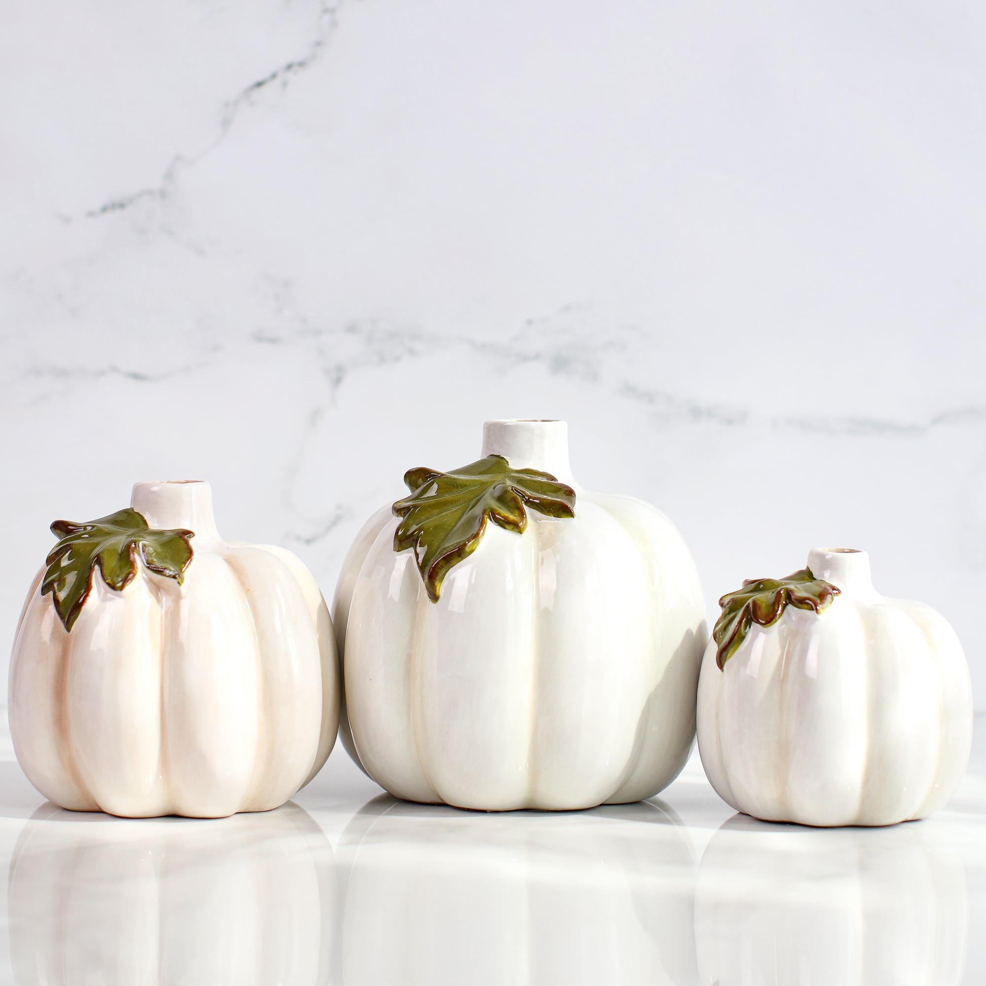 Ceramic Pumpkin Bud Vases- 3 Sizes