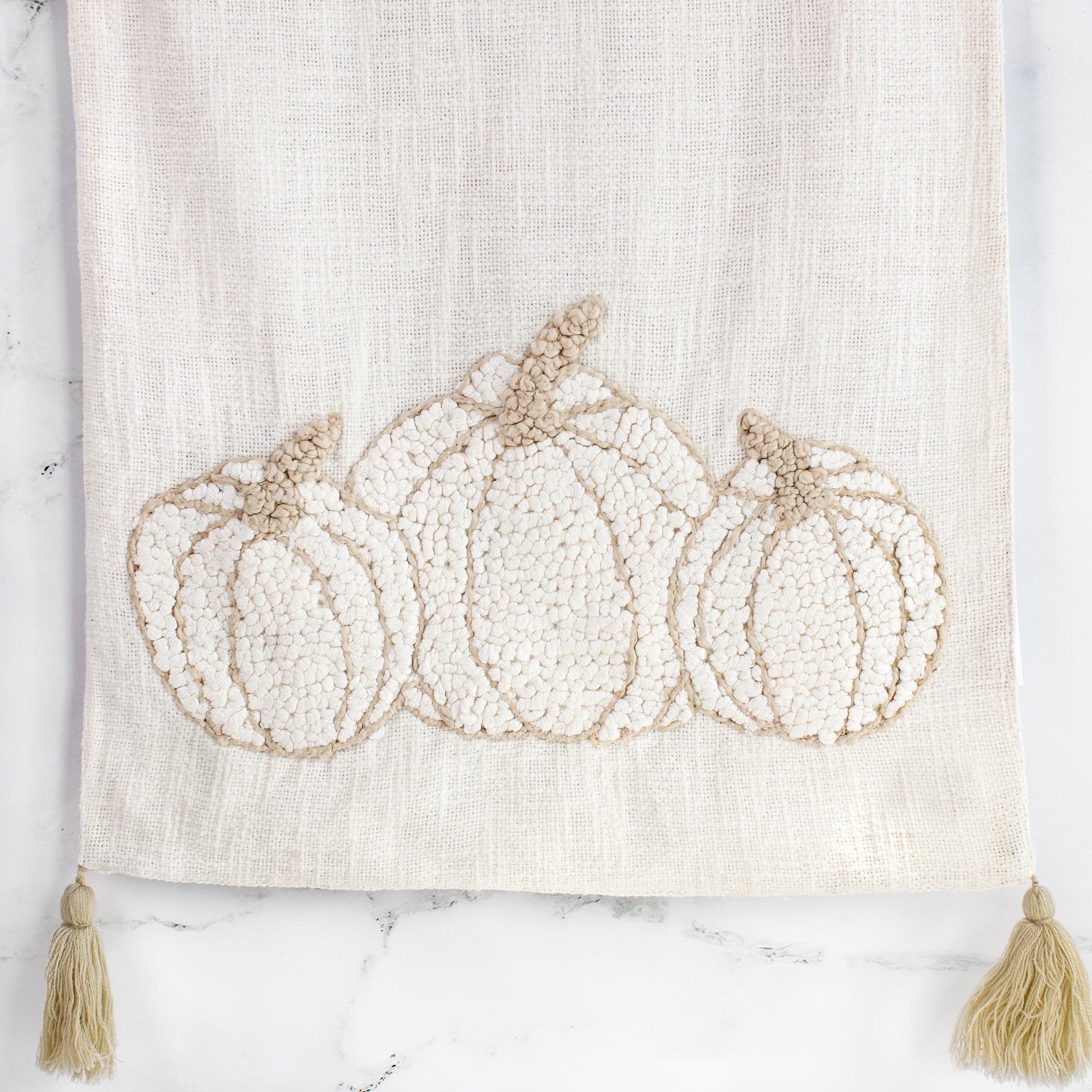 Embroidered Pumpkin Table Runner- 72in