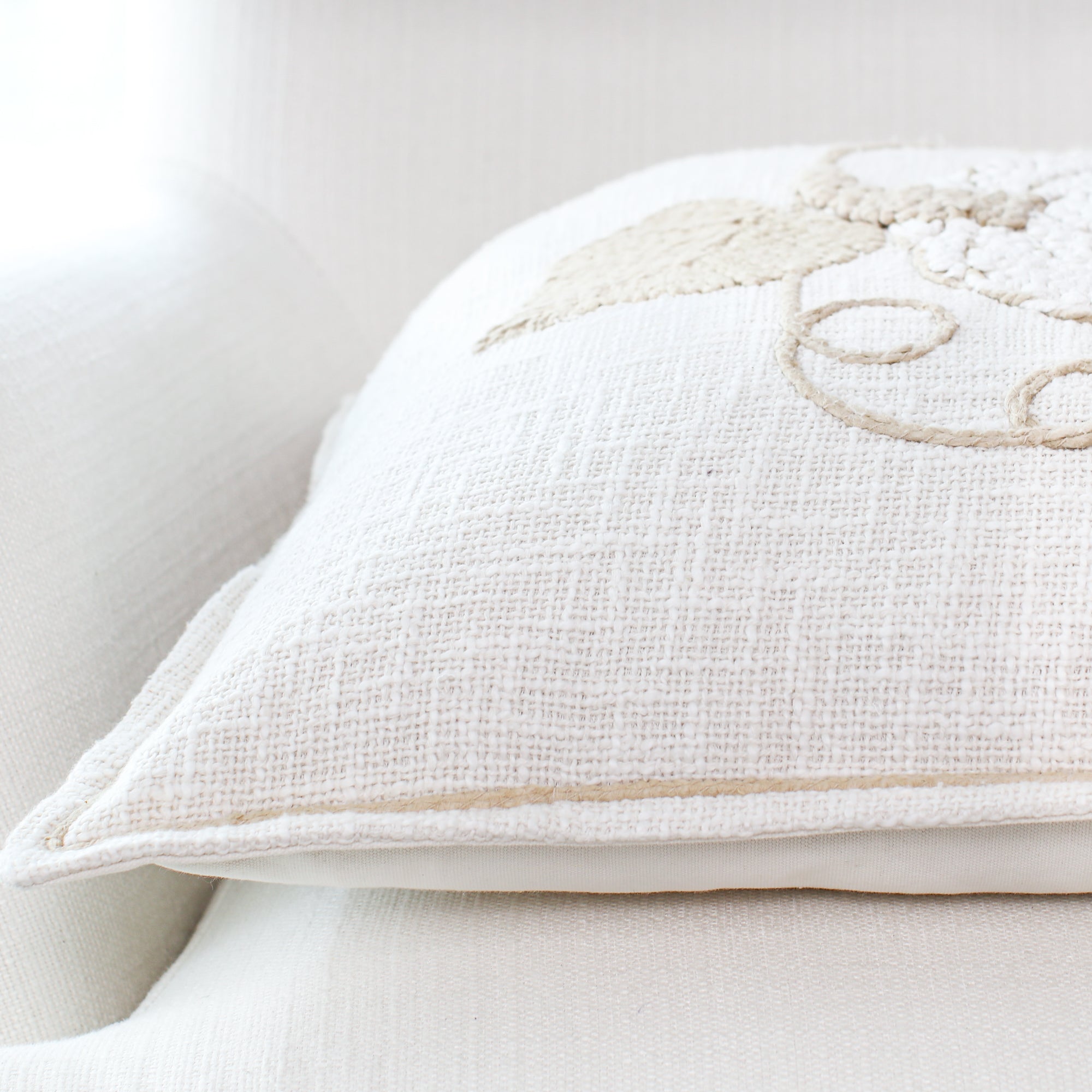 Pumpkin Pillow with Border Stitching- 20 x 20