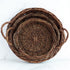Set of 3 Willow Basket Trays showcasing charming woven texture and natural tones for stylish serving.