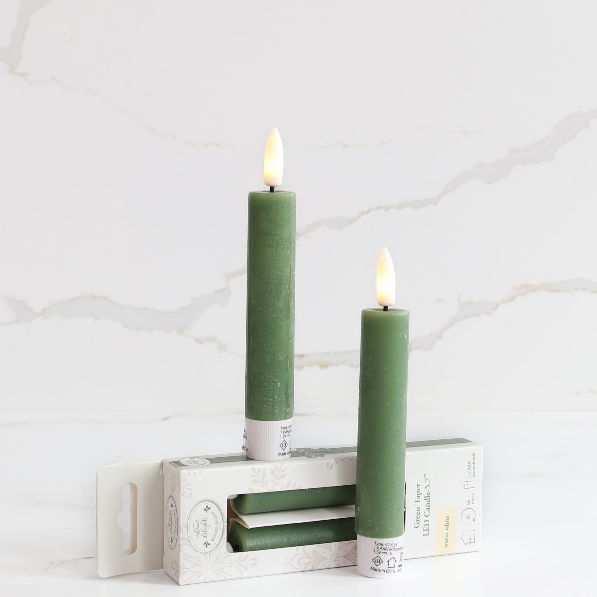 ARRANGEMENT: Sled Risers with Pinecones and Glitter Wreaths