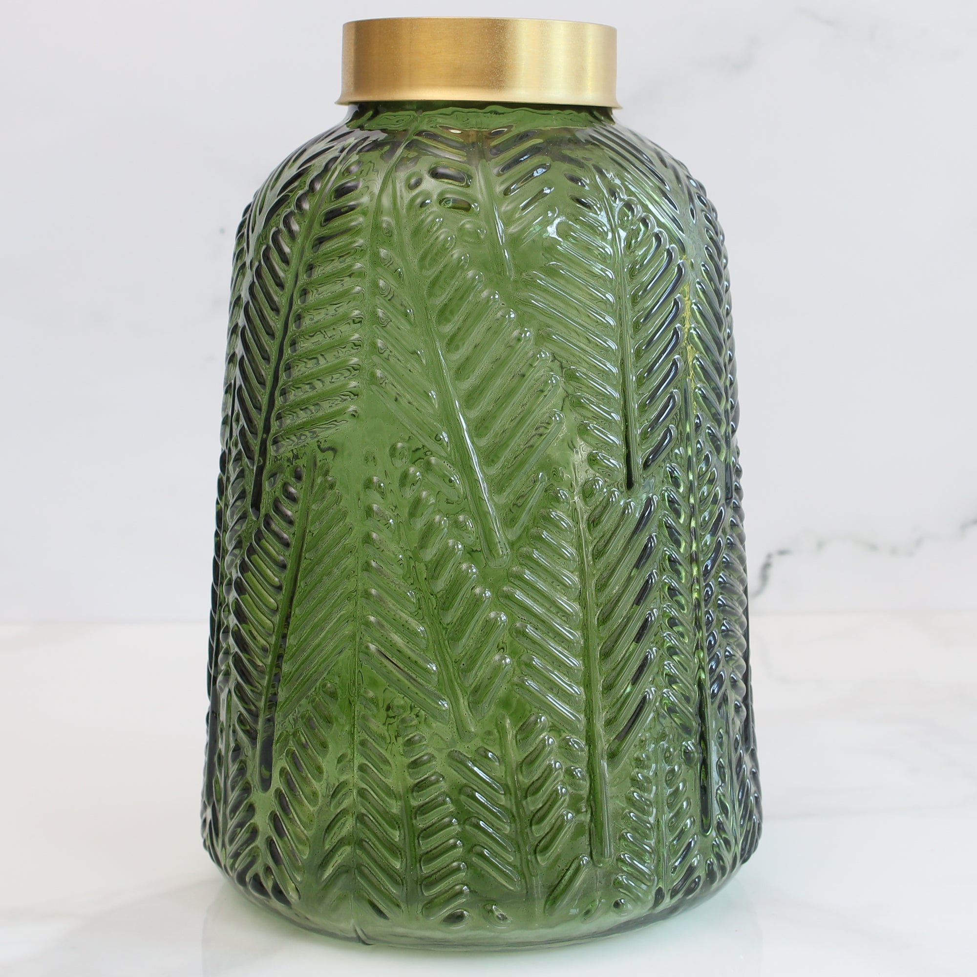 Large Emerald Glass Vase