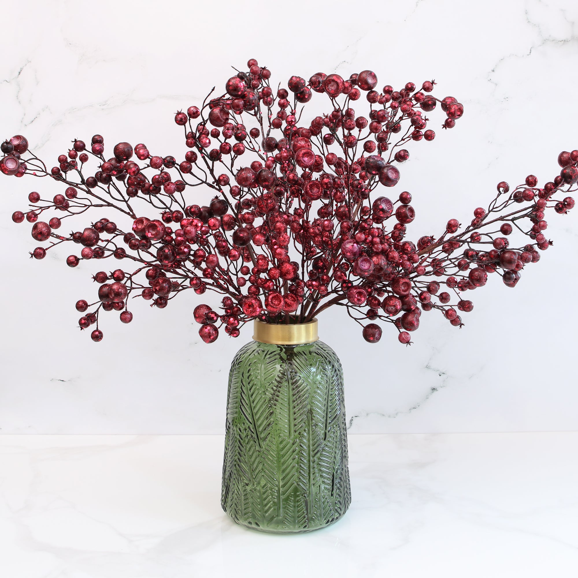 Large Emerald Glass Vase