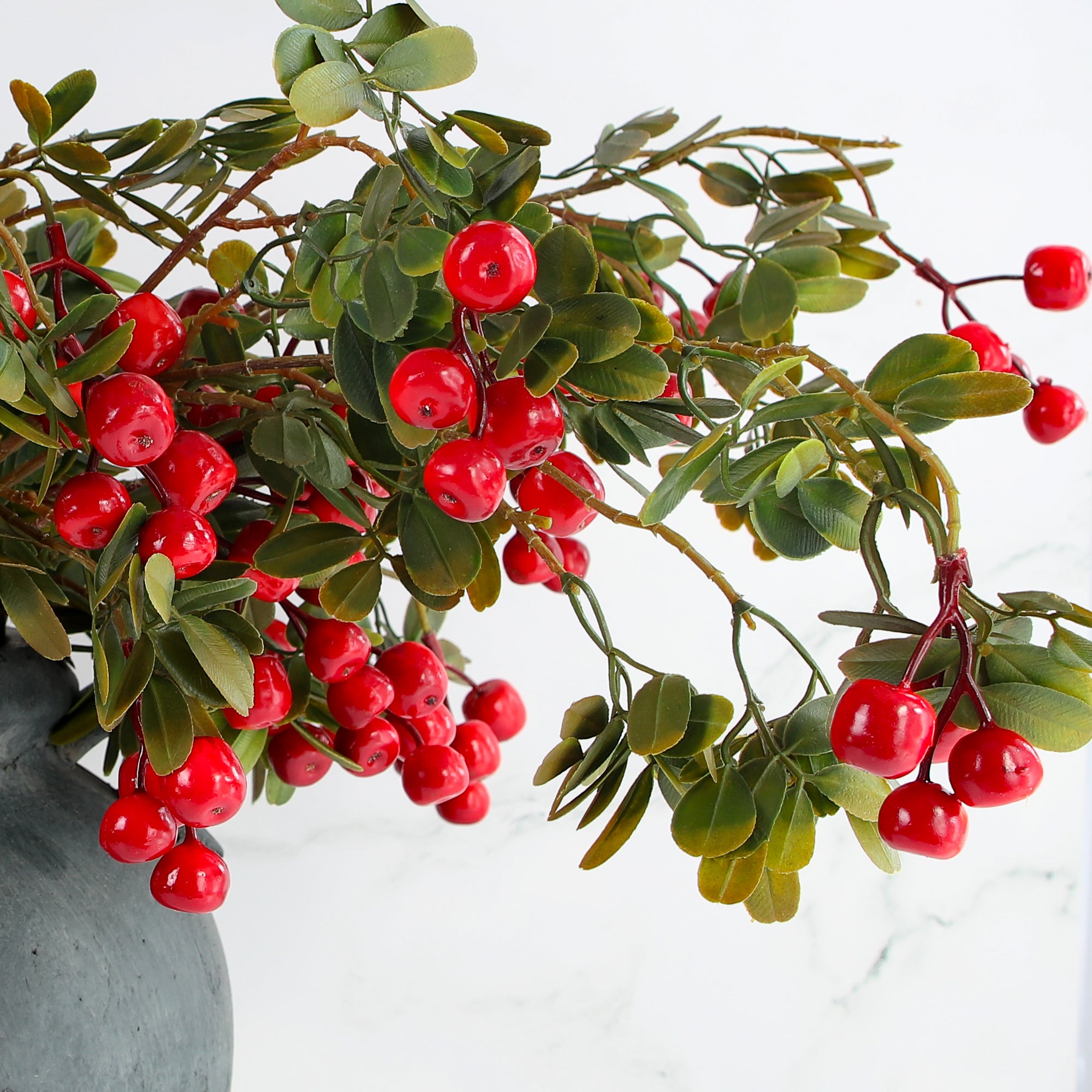 VOLUME BUY Red Christmas Berry Spray- 41in Set of 6