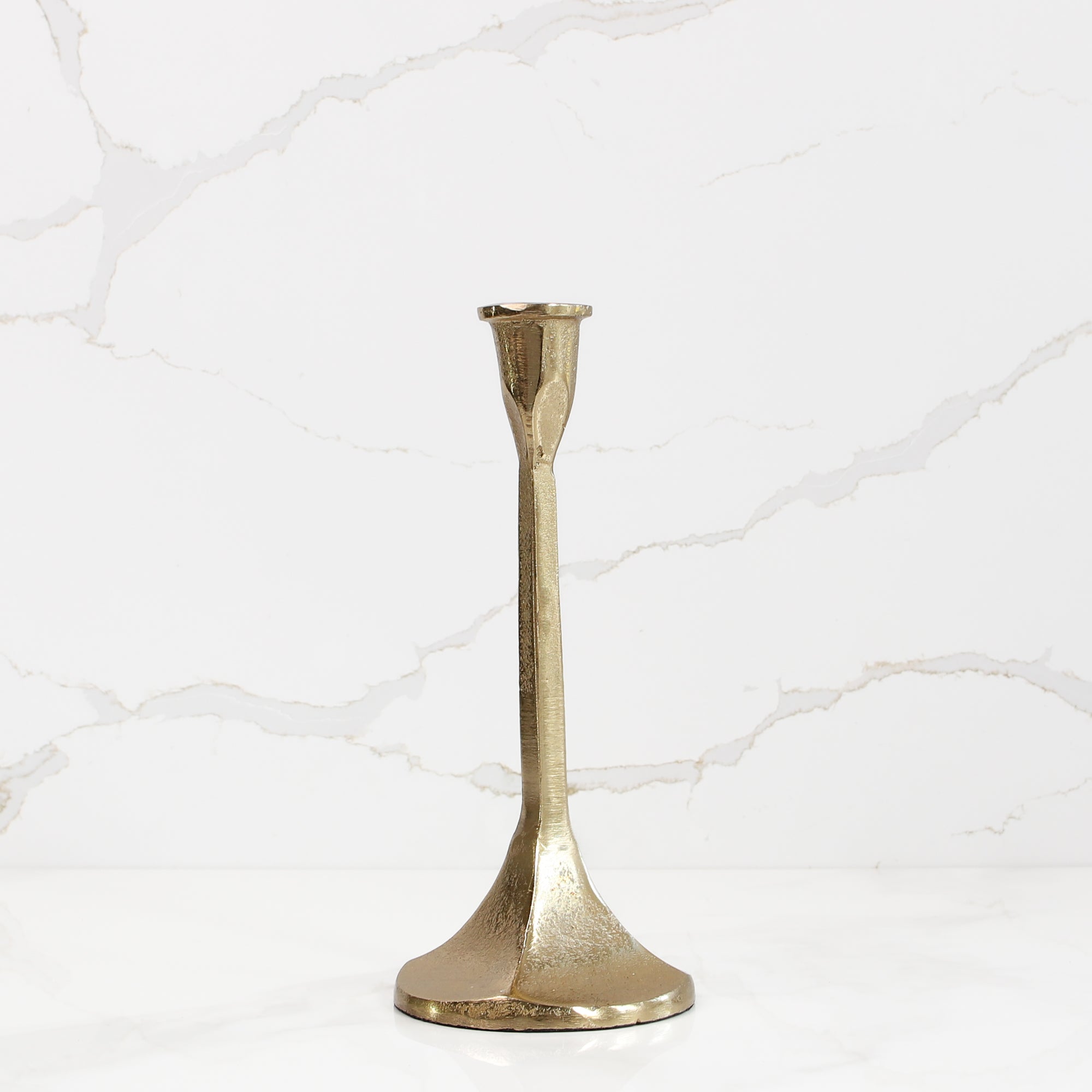 Small Antique Gold Candleholder