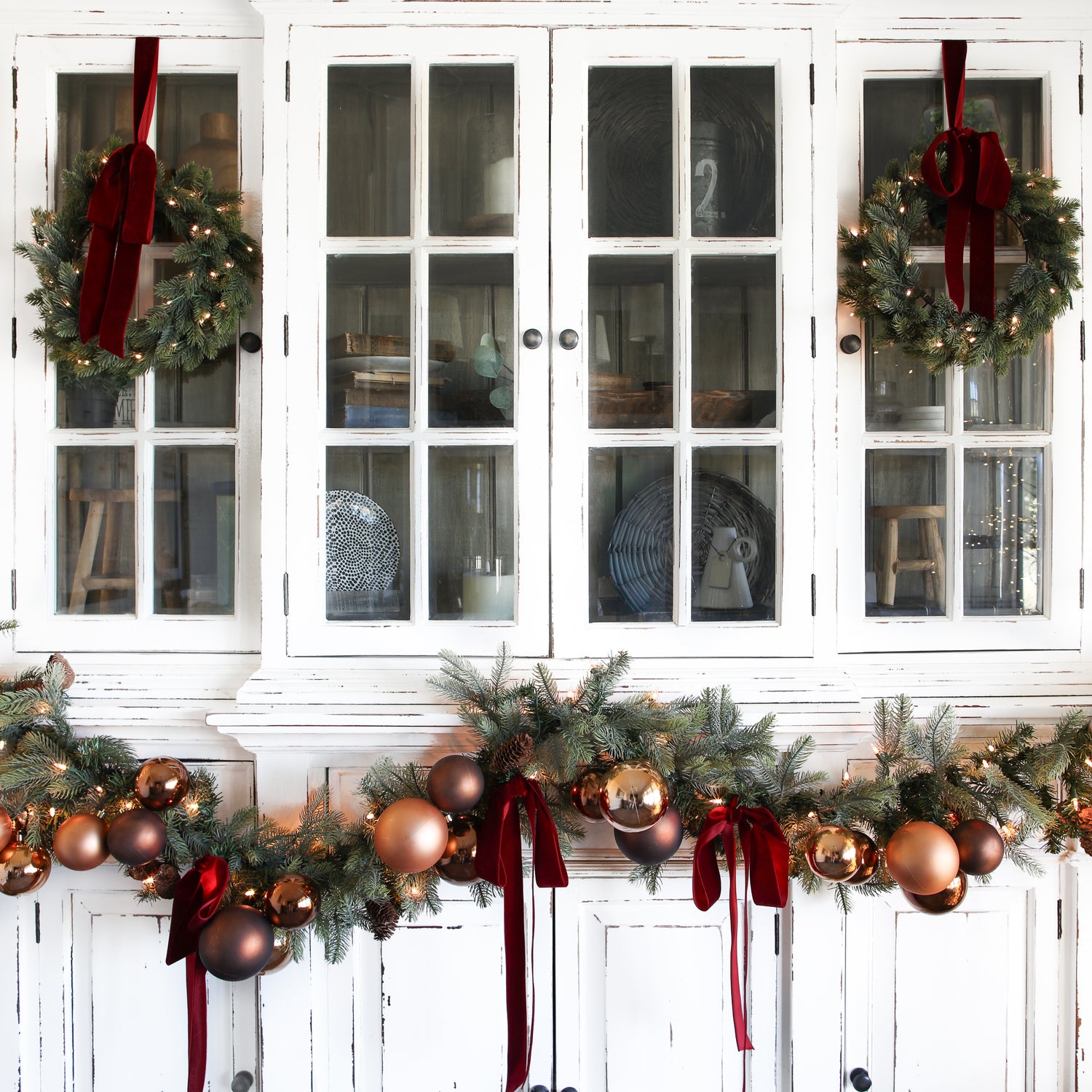 4" Espresso Shatterproof Ornaments Set of 4