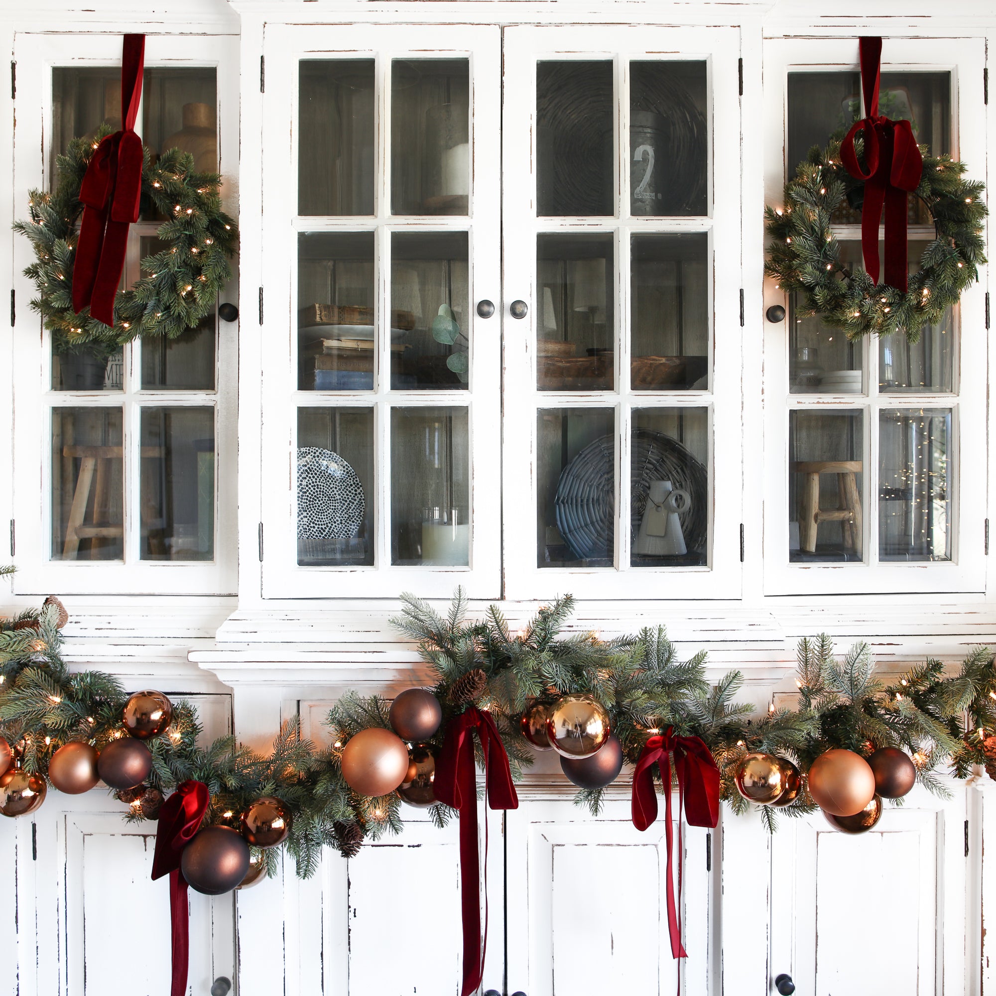 4" Espresso Shatterproof Ornaments Set of 4