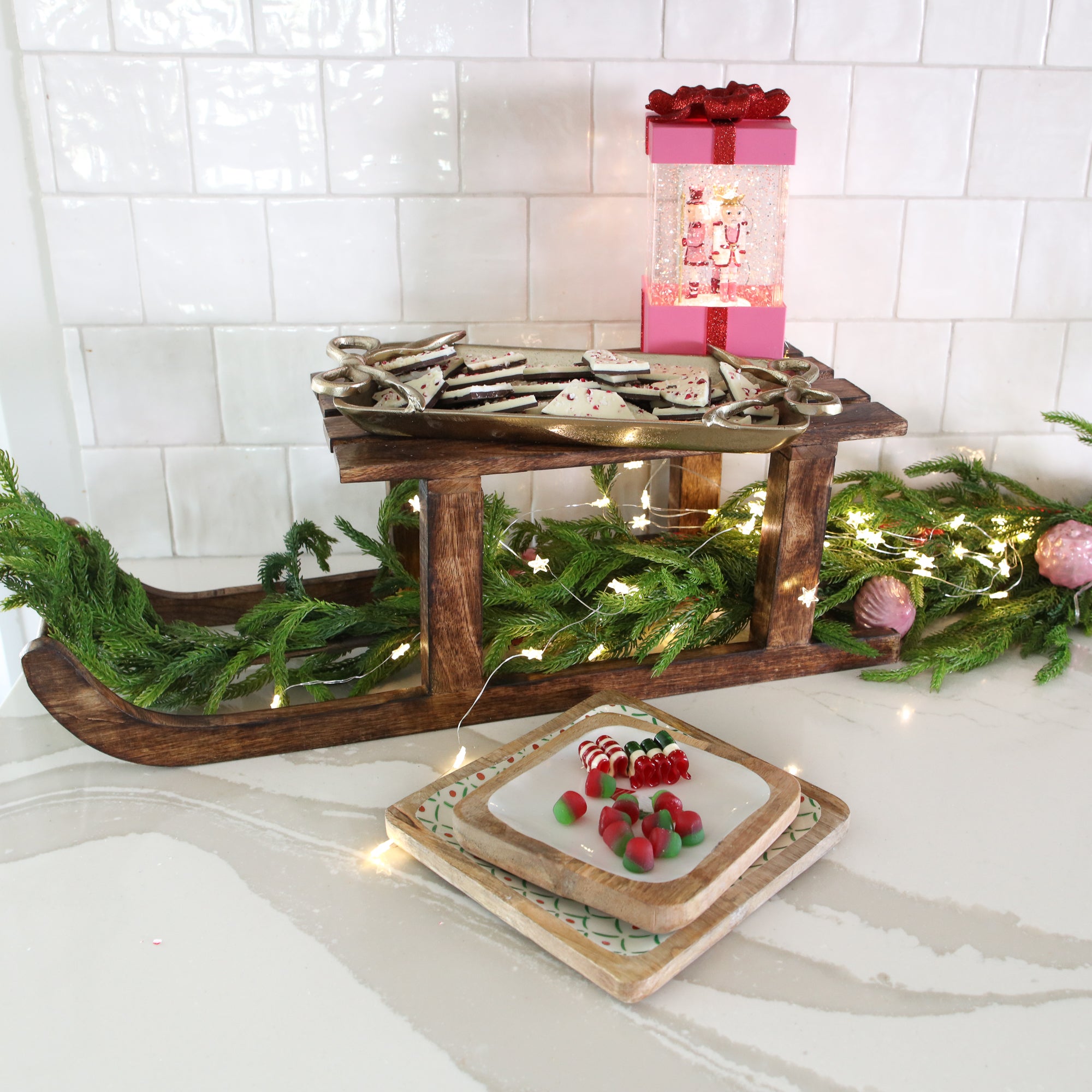 Nutcracker Present Water Globe