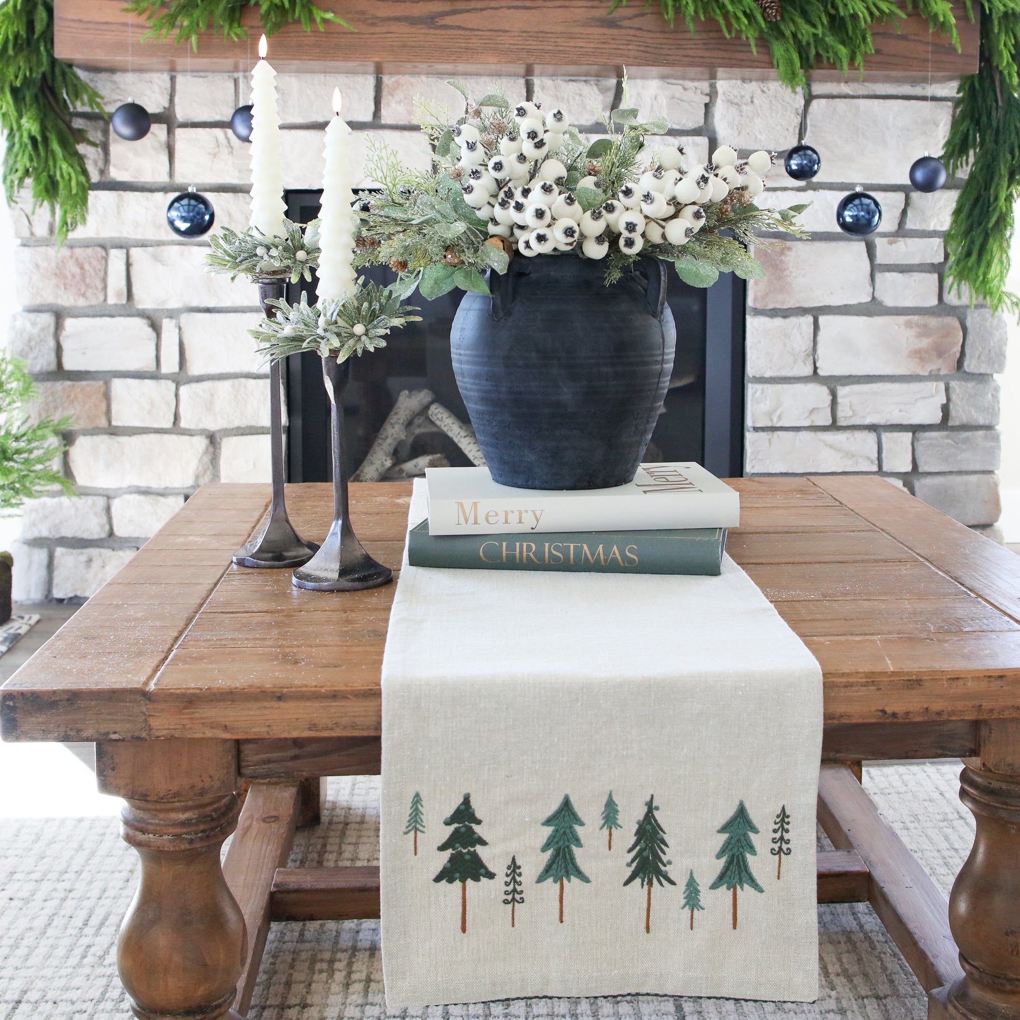 Holiday Tree Table Runner