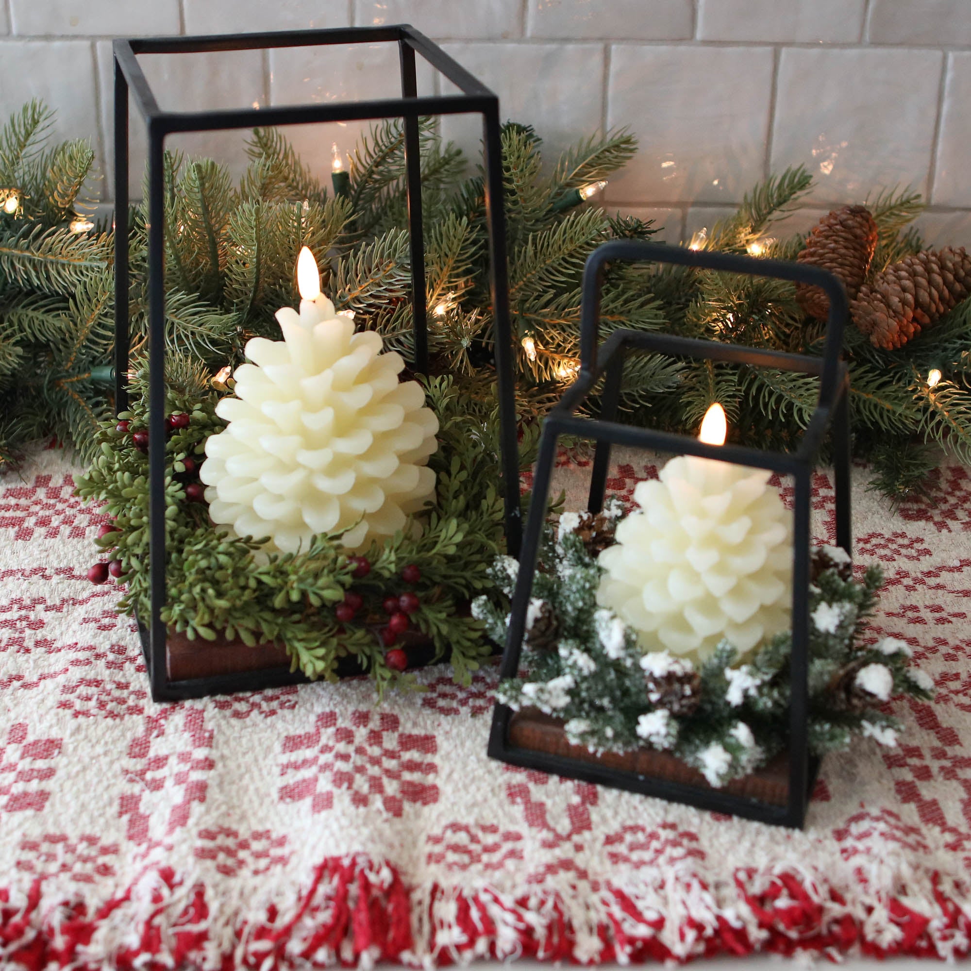 Scandinavian Woven Cotton Table Runner - Interior Delights