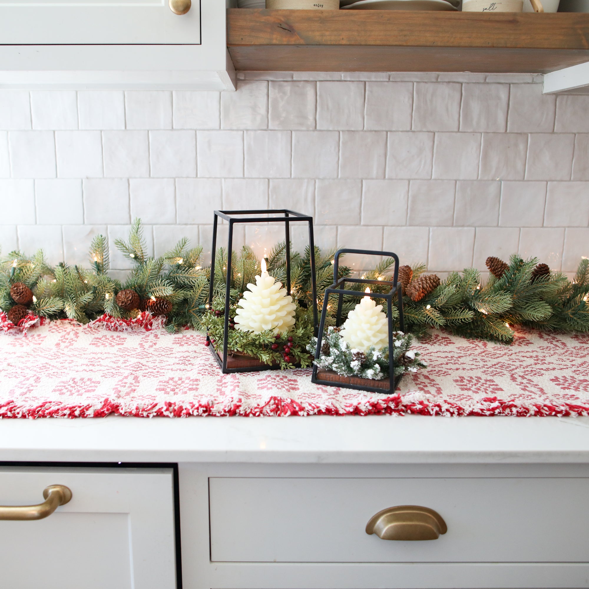 Scandinavian Woven Cotton Table Runner - Interior Delights