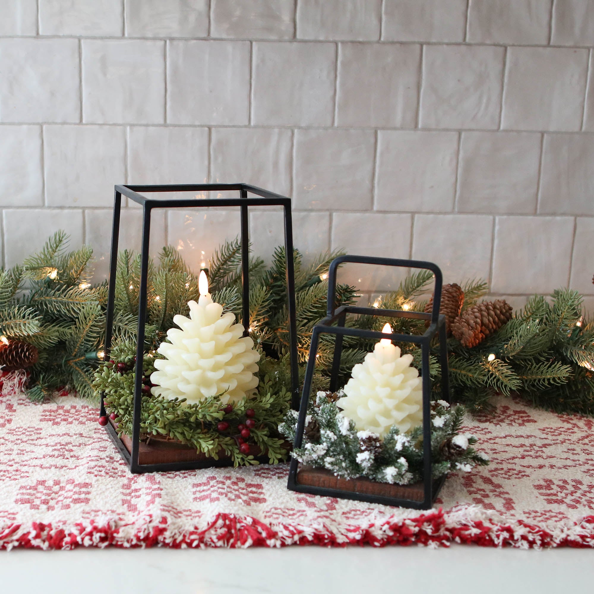 Scandinavian Woven Cotton Table Runner - Interior Delights