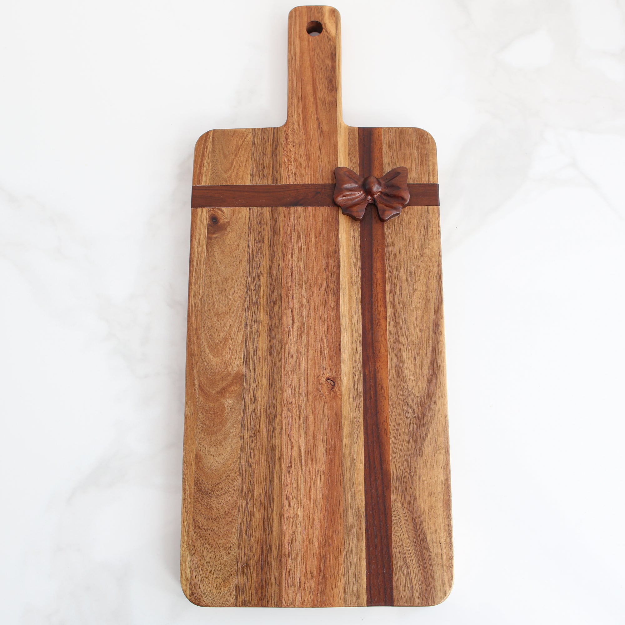 Rectangle Acacia Board with Bow - Interior Delights