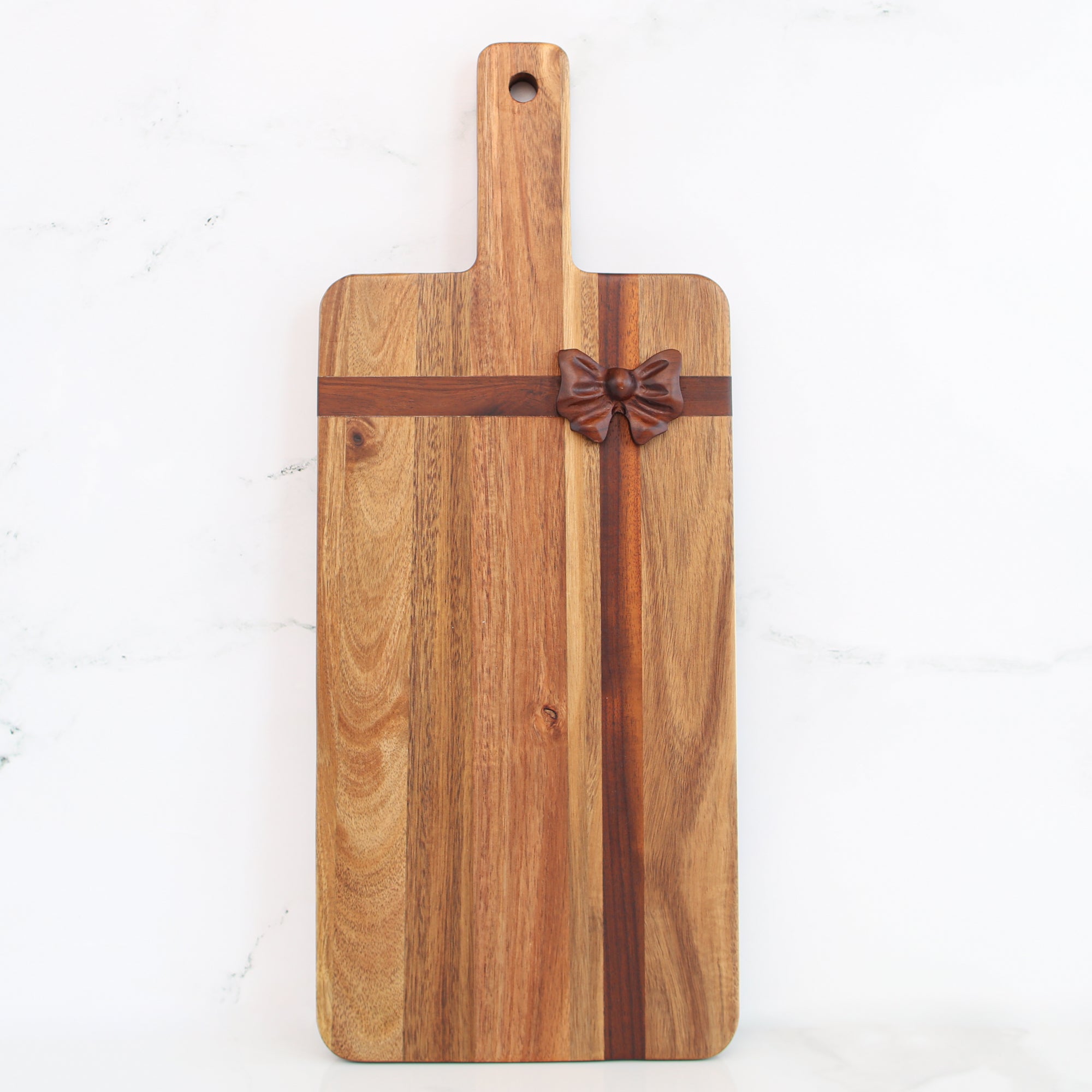 Rectangle Acacia Board with Bow - Interior Delights