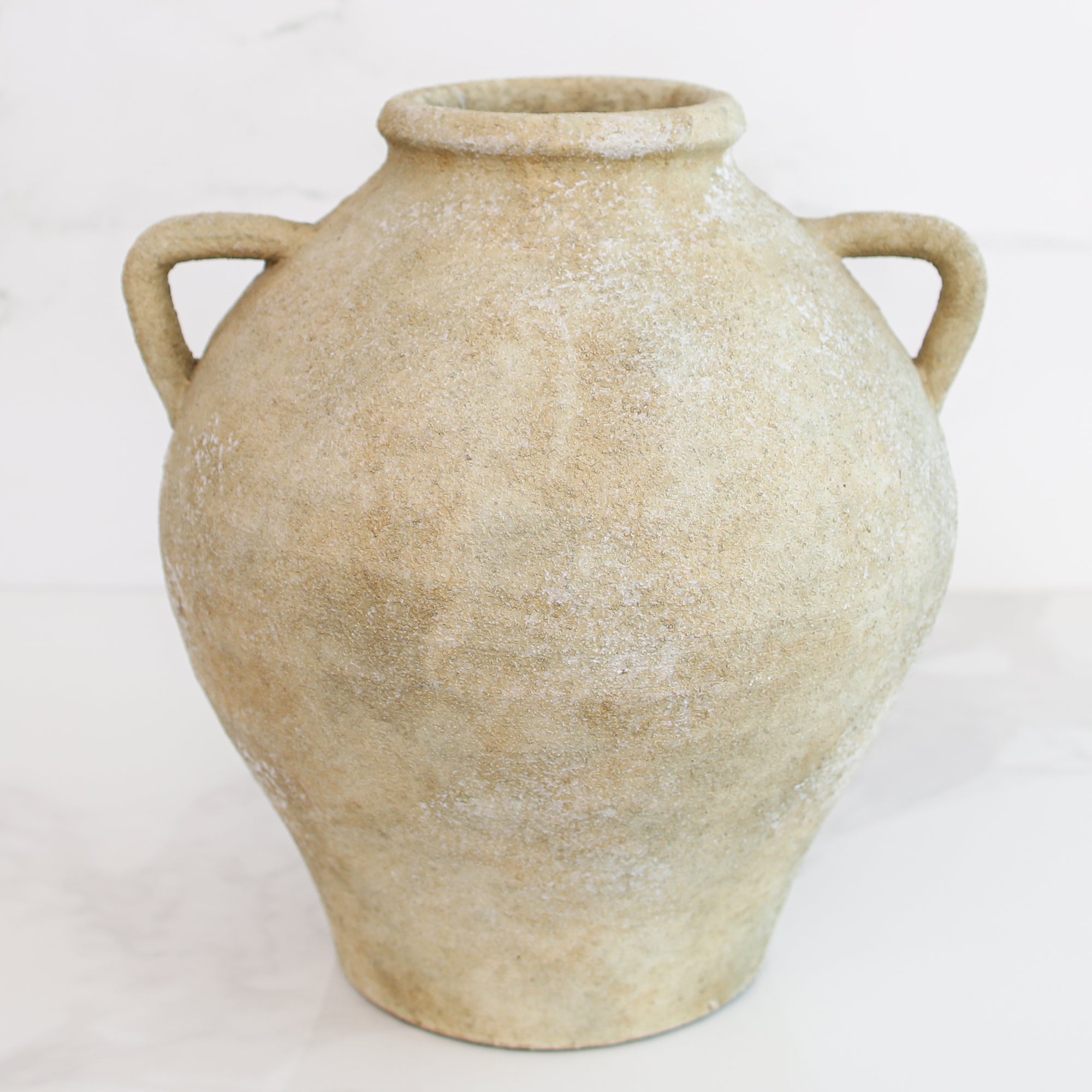12" Artisan Wash 2 Handle Jug Vase - Interior Delights