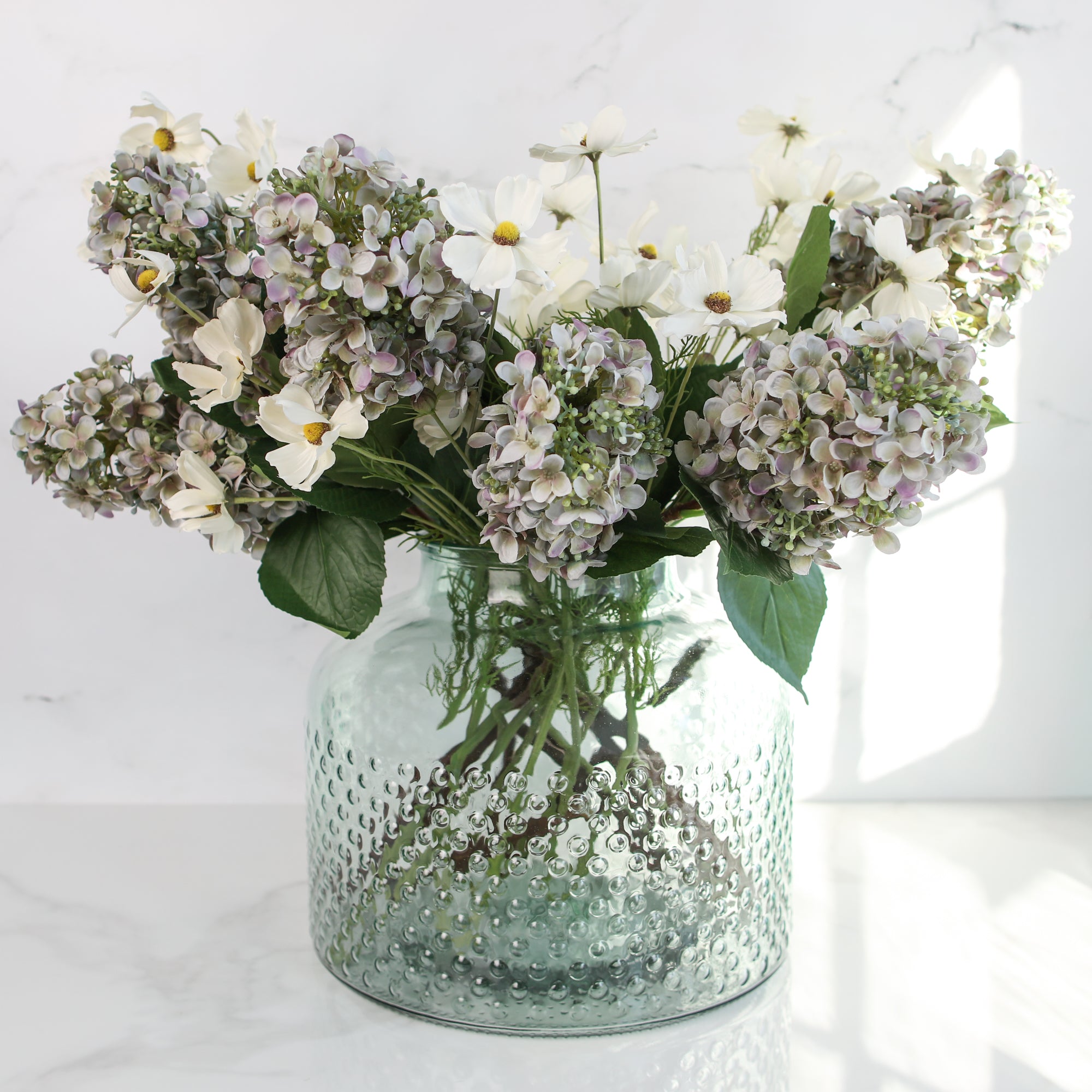 34" Lavender Hydrangea Stem - Interior Delights