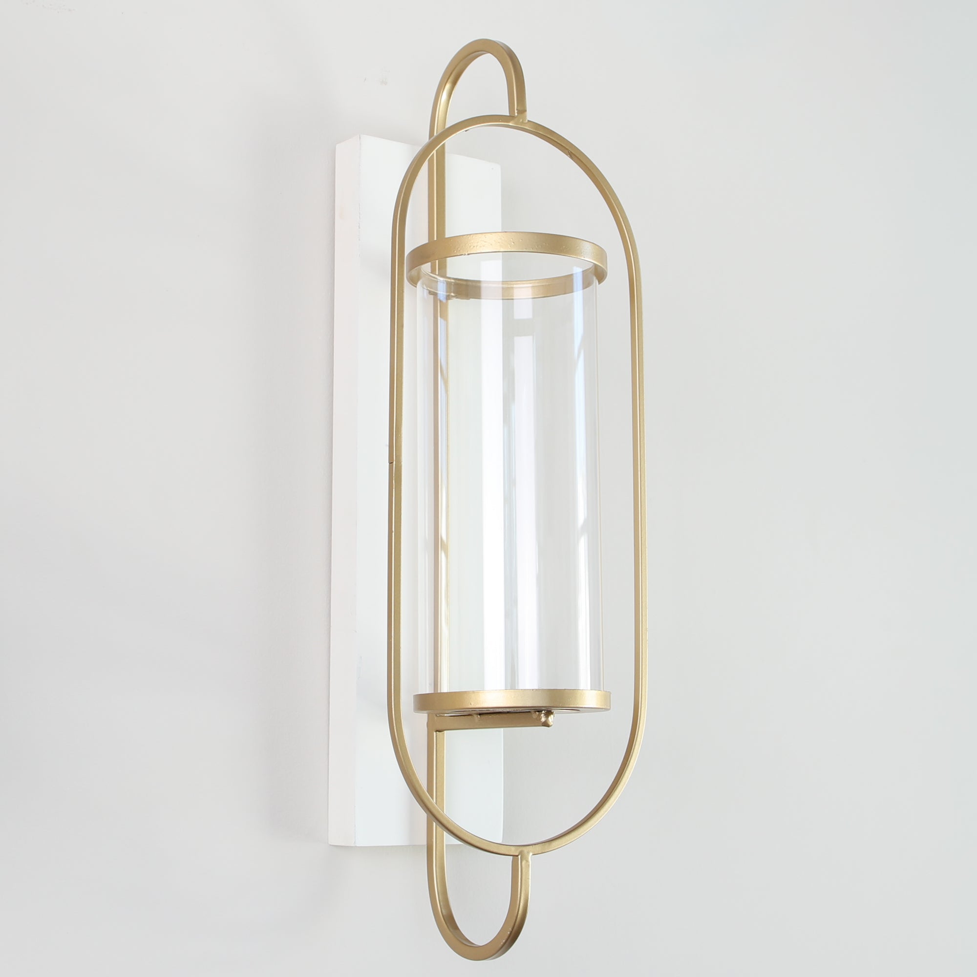 White and Gold Wall Sconce - Interior Delights
