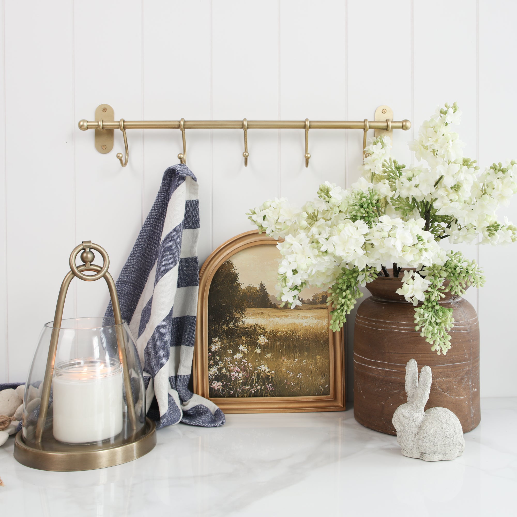 Gold Ring Top Lantern - Interior Delights