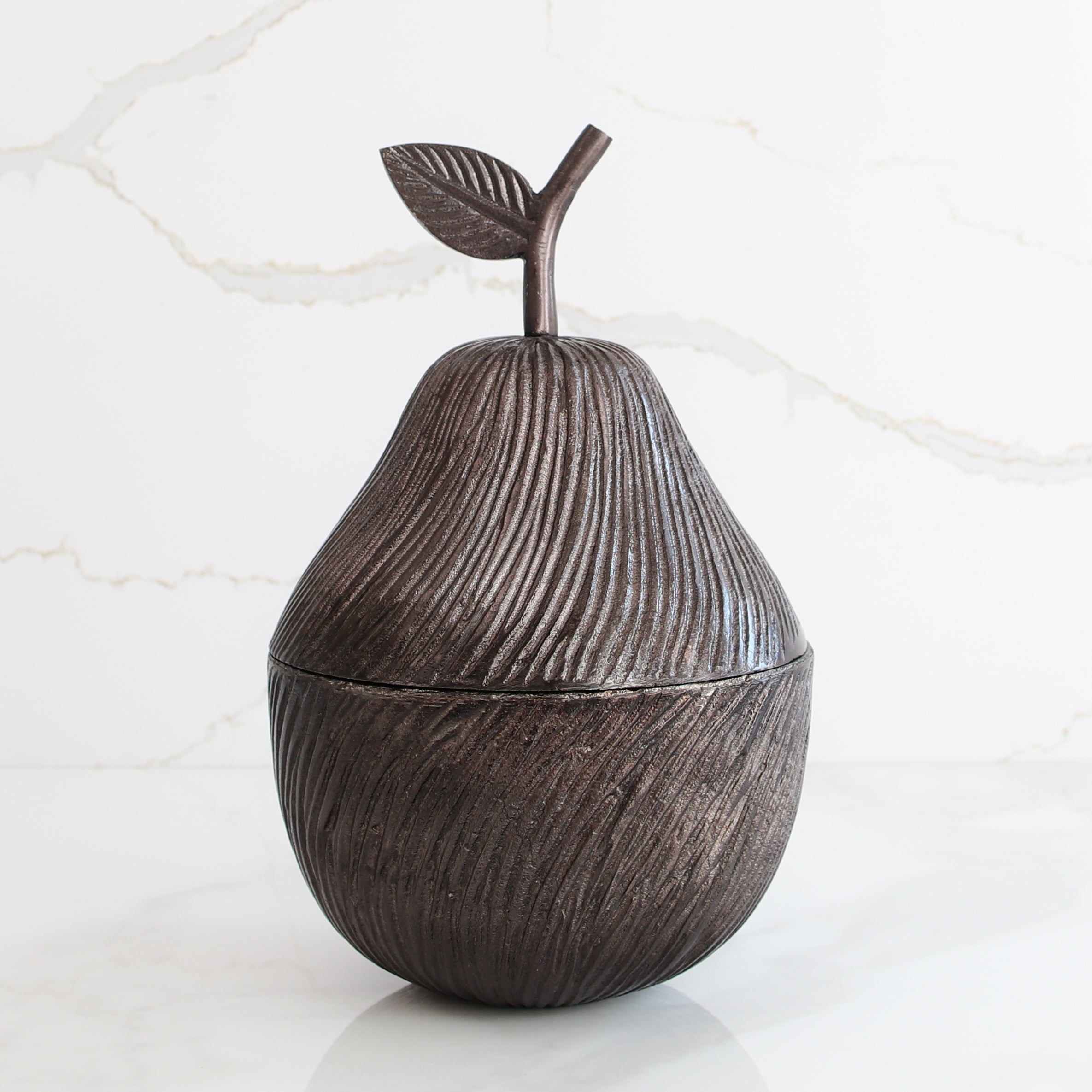 Antique Bronze Pear Jar - Interior Delights