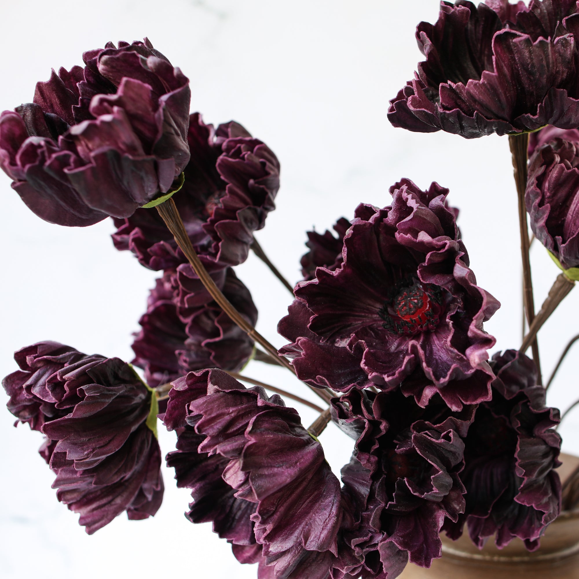 29" Real Touch Poppy, Dark Purple