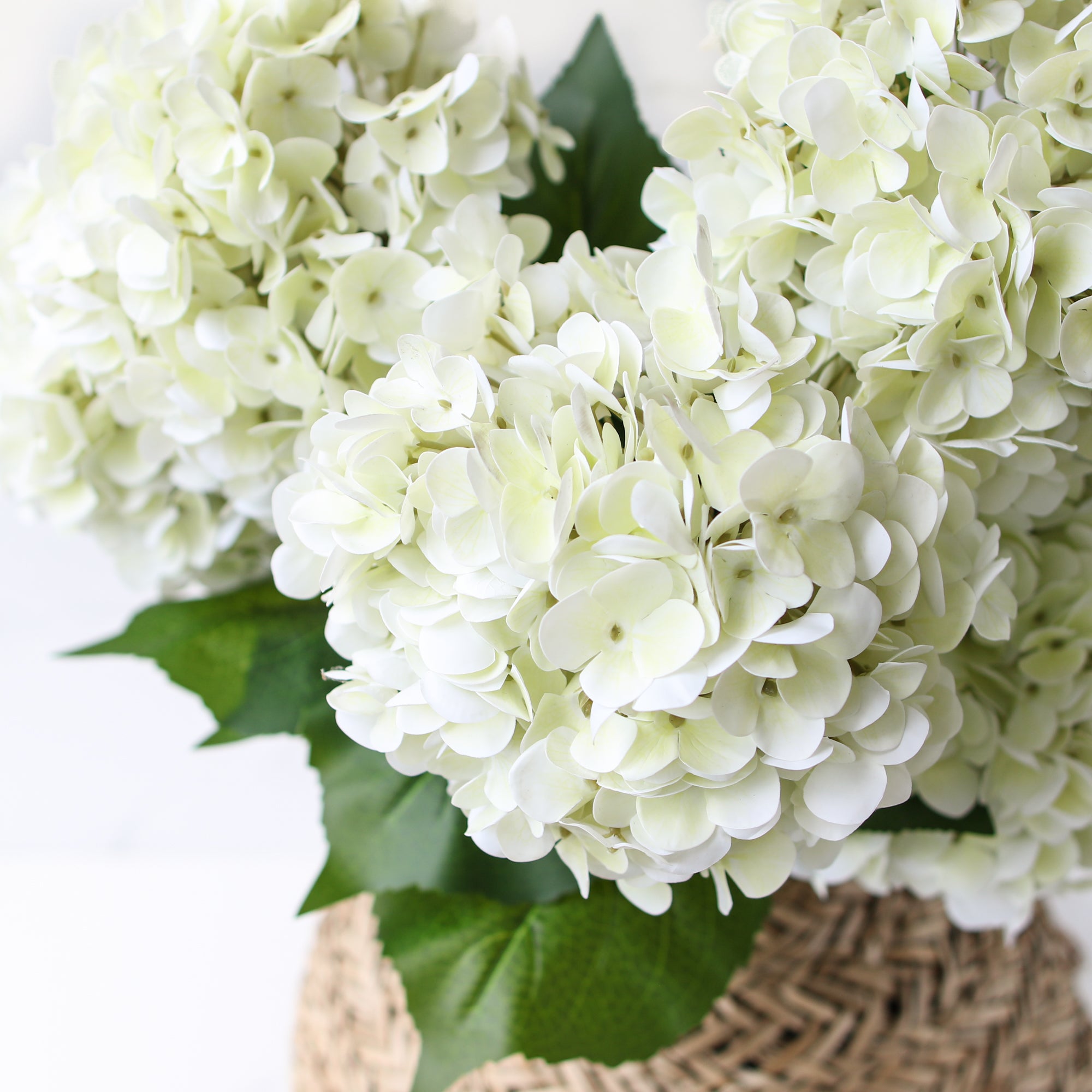 31" Cream Hydrangea Stem