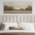 24x60 Treescape canvas art printed on natural cotton canvas with a thin gray hairline frame, perfect for home decor