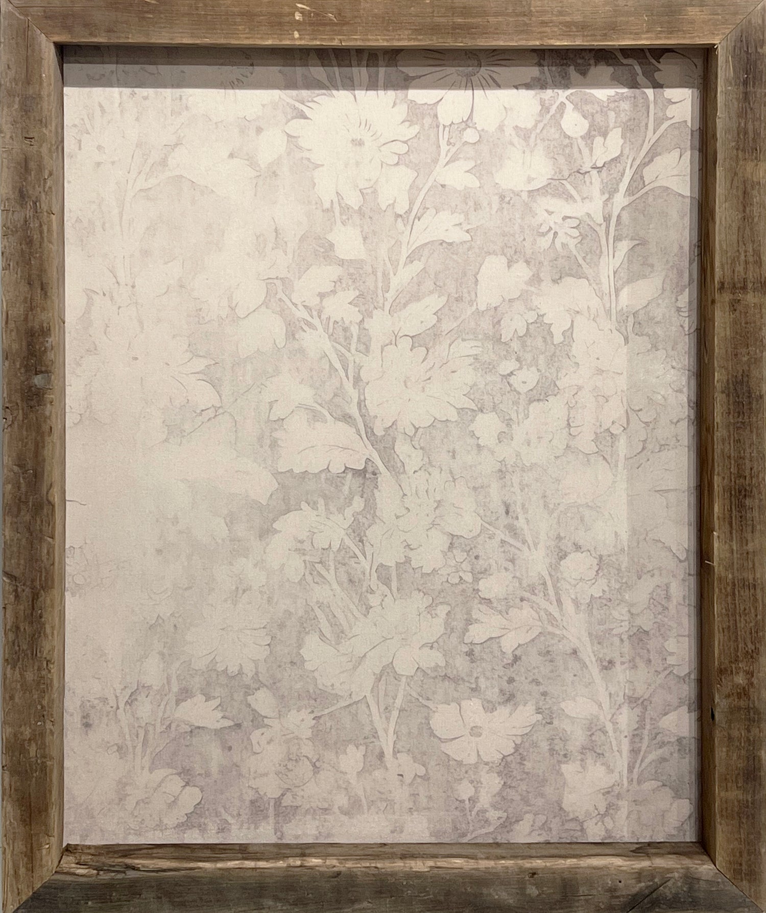 Close-up view of the TIMBERWOOD - Vintage Floral 34x44 artwork showcasing intricate floral patterns.