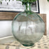 18” Ribbed Vase showcasing its elegant ribbed texture and design, perfect for displaying decorative flowers like our dandelion set.