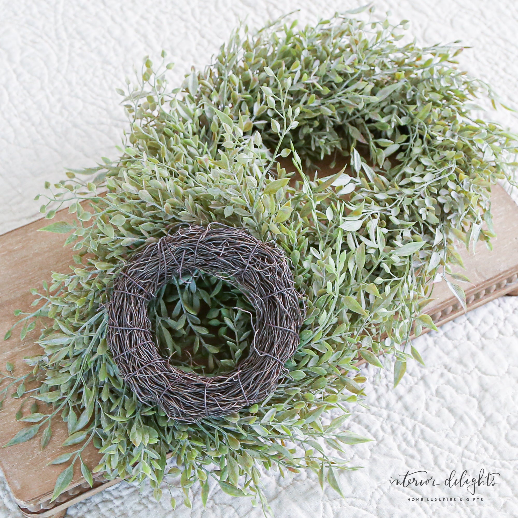 12” Mixed Sage Candle Ring
