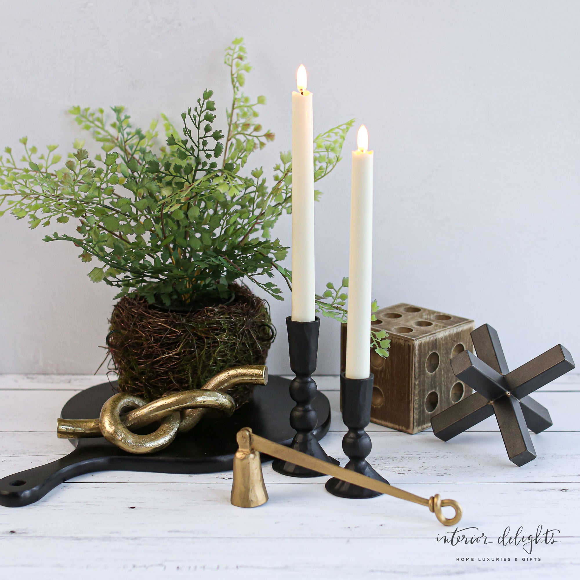 Beautifully designed Gold Candle Snuffer perfect for snuffing candles