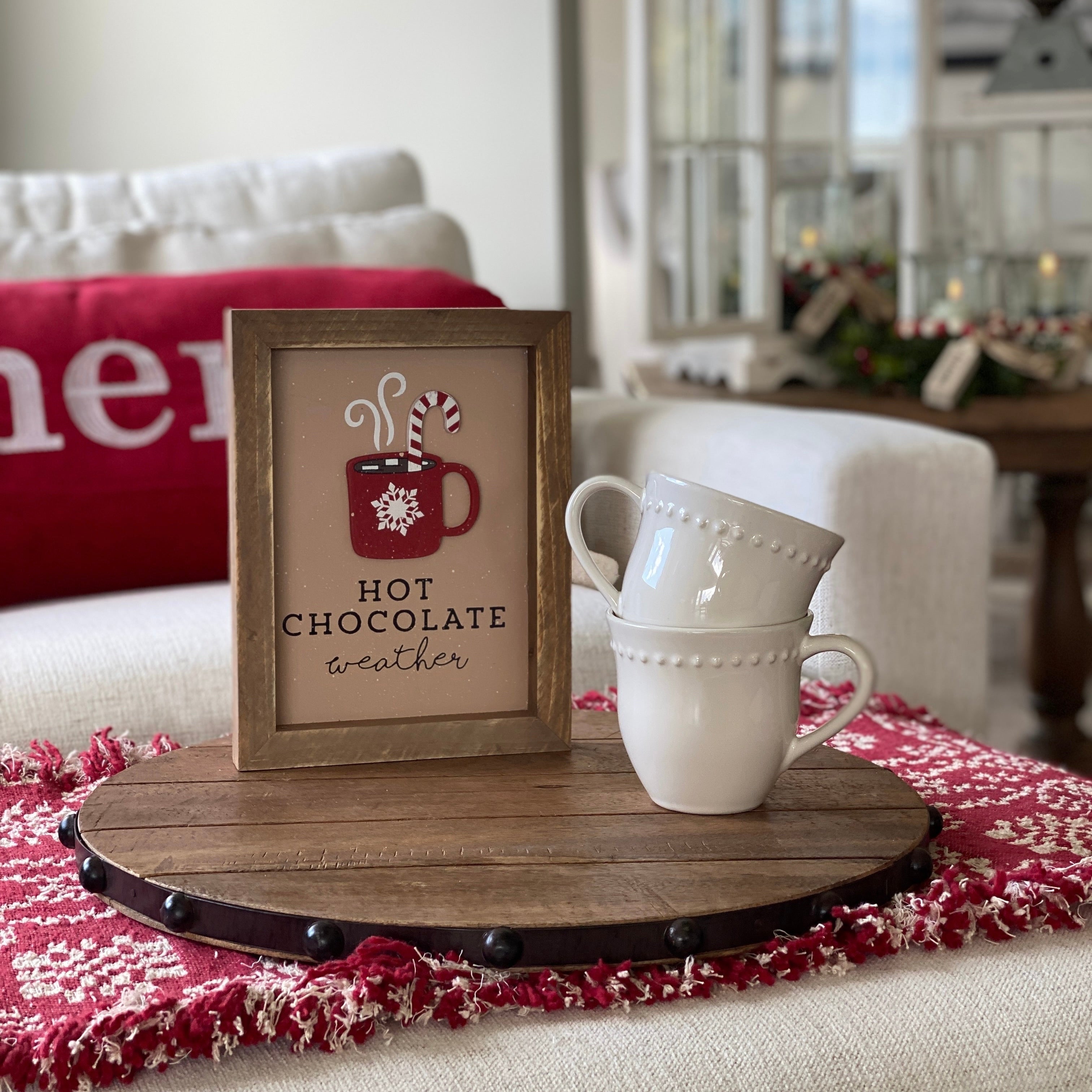 Hot Cocoa Framed Sign