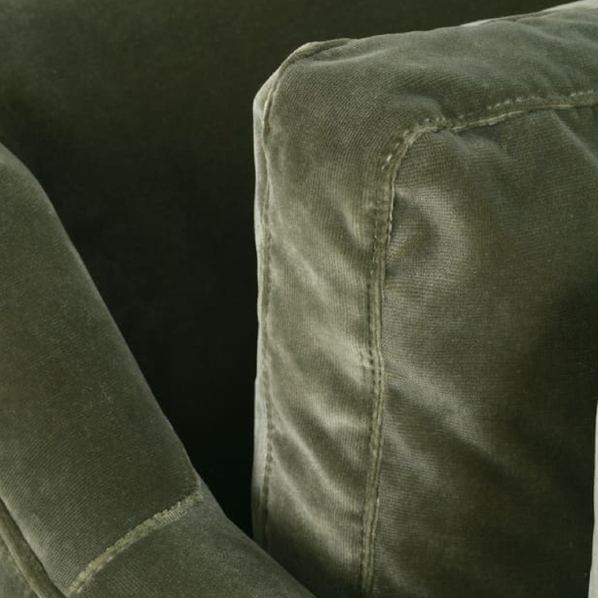 90" Green Velvet Sofa