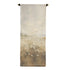 Field of Flowers Scroll printed on Raw Natural Canvas, showcasing a vintage time-worn texture with top and hidden bottom dowels for easy hanging.