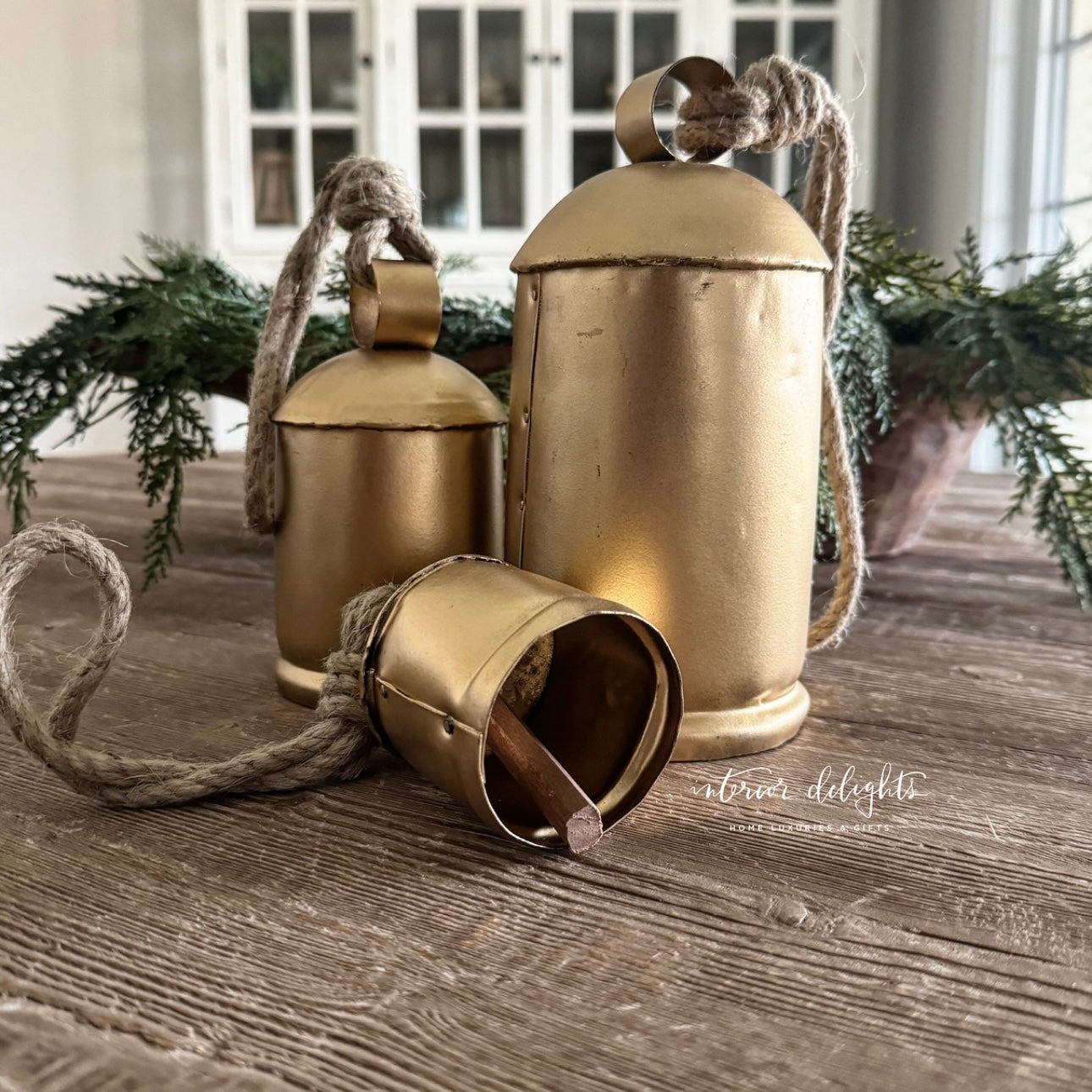 Gold Cowbells-Set of 3