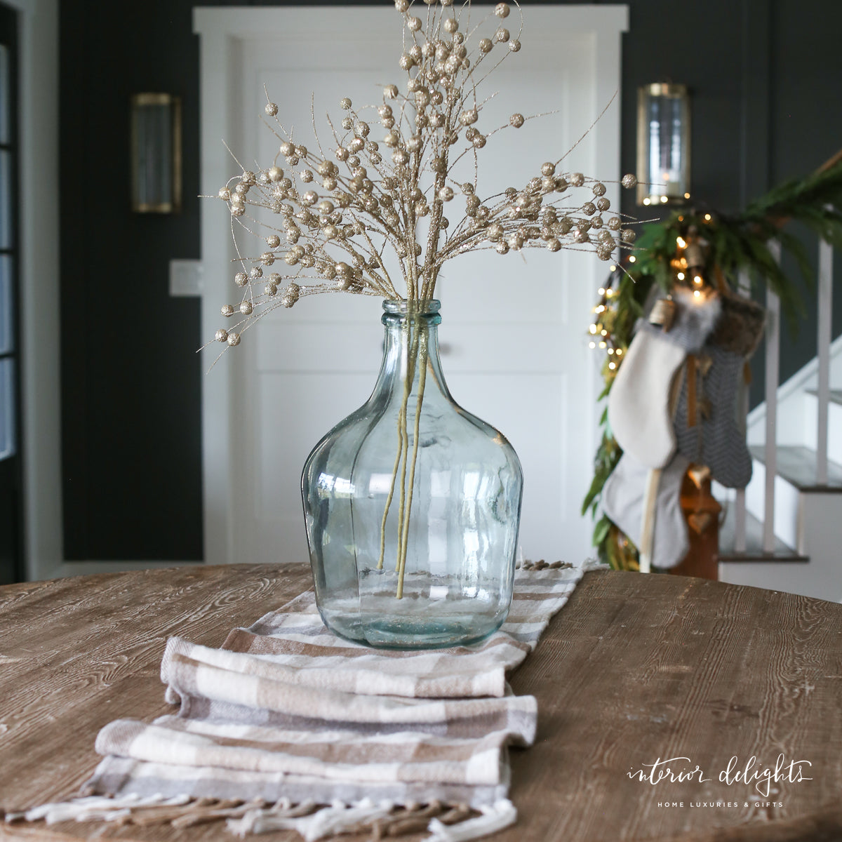 Neutral Plaid Flannel Table Runner *Final Sale*