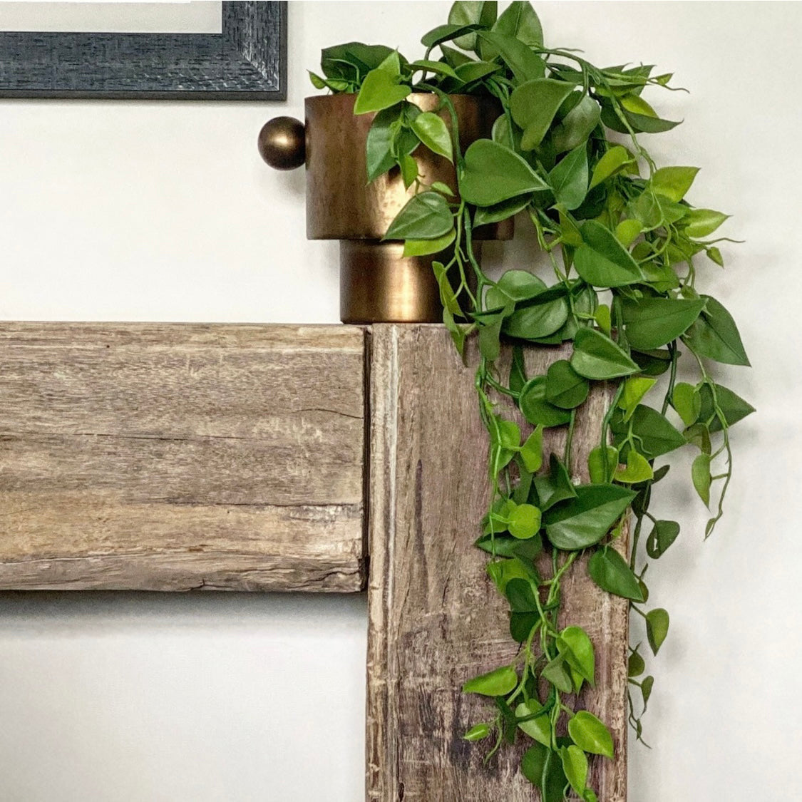 39" Philodendron Leaf Hanging Bush - Interior Delights