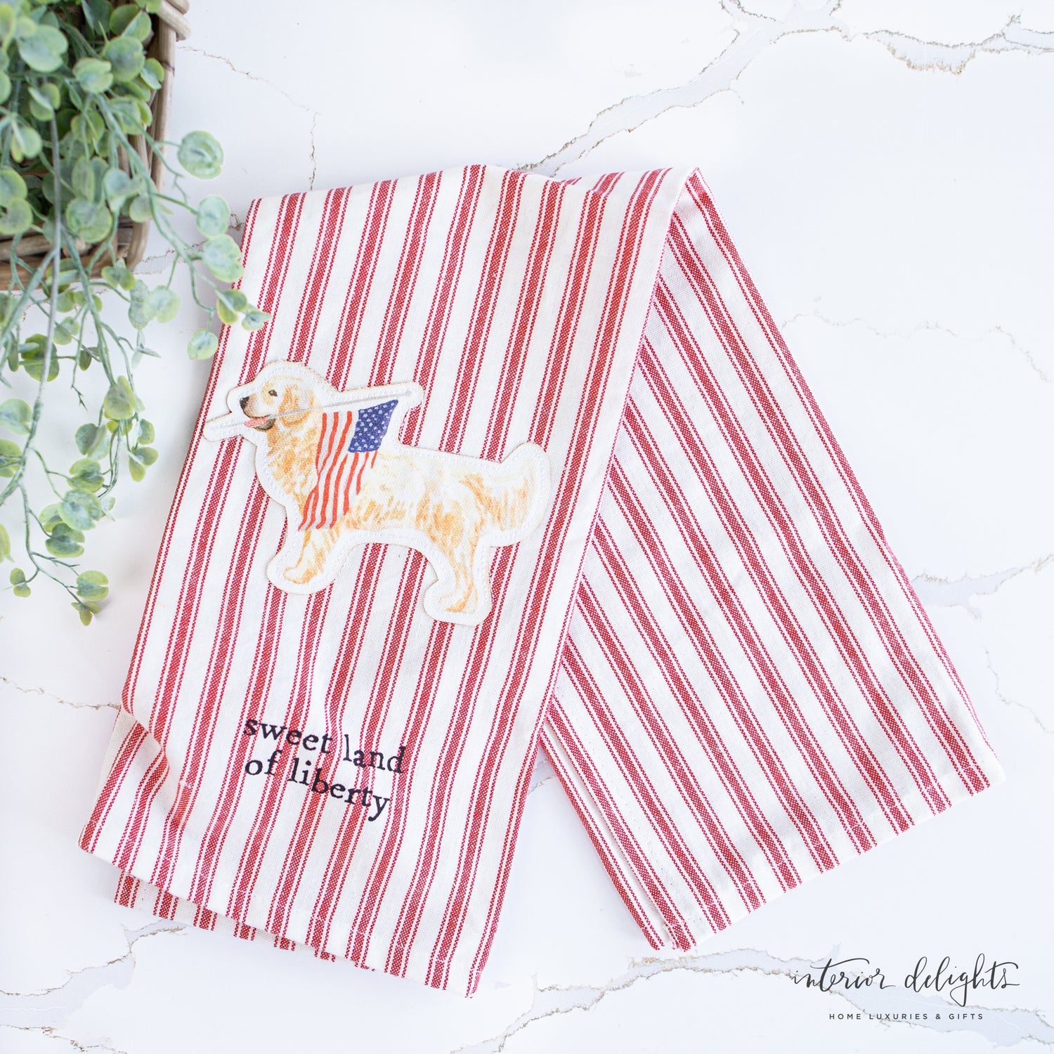Patriotic Towels - Firework Patch design, great for summer picnics and celebrations.