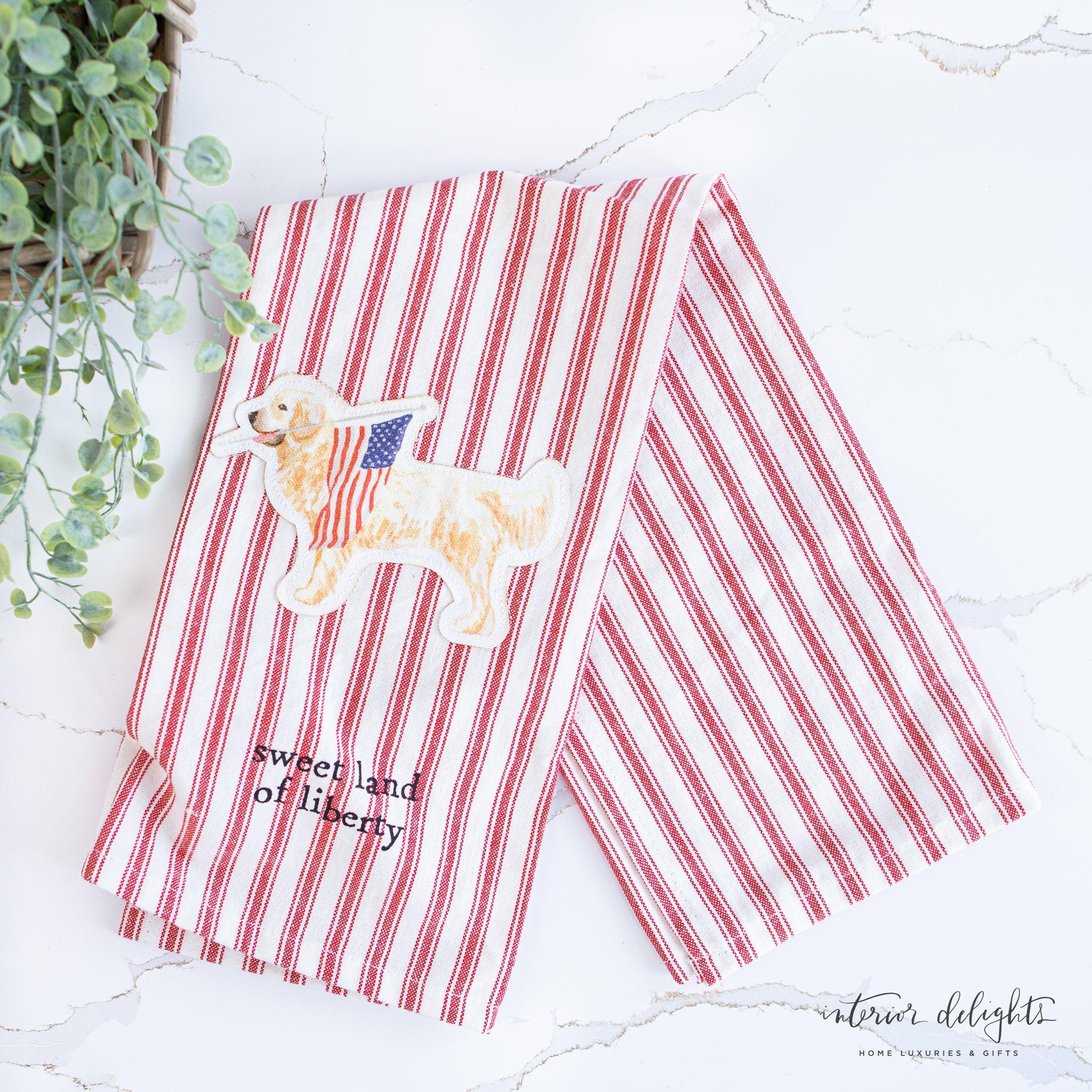 Patriotic Towels - Firework Patch design, great for summer picnics and celebrations.