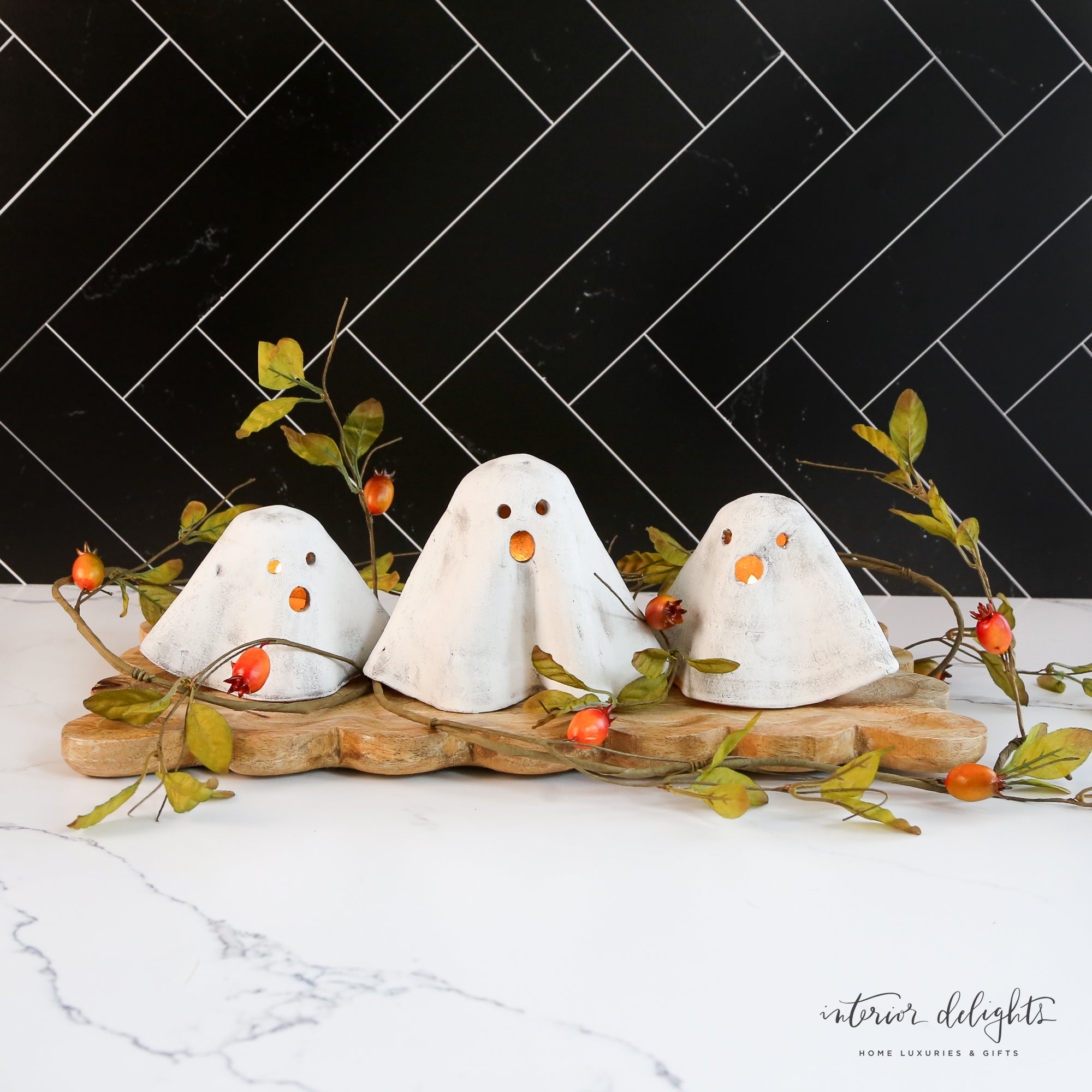 SOLD OUT Terracotta Ghost Votives- Choose From 3 Sizes
