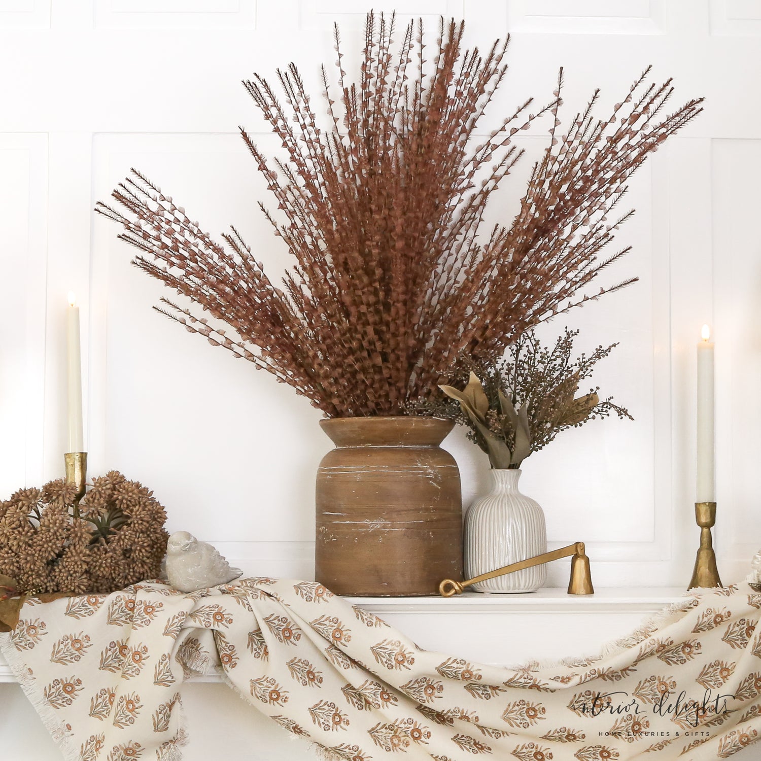A collection of 39" Turkey Tail Stems showcasing unique twisted ribbon texture, ideal for centerpieces and creative floral displays.