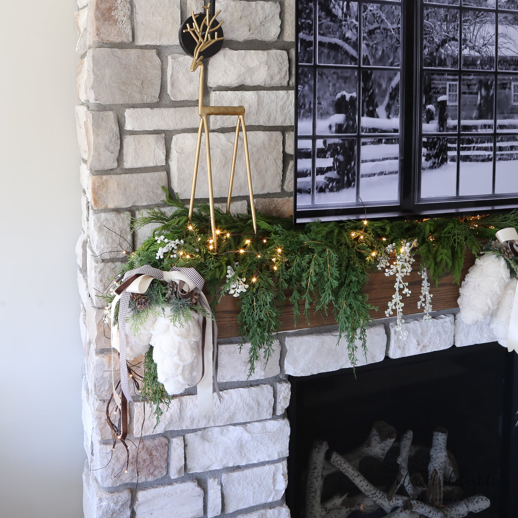 Gold Iron Deer- Set of 3