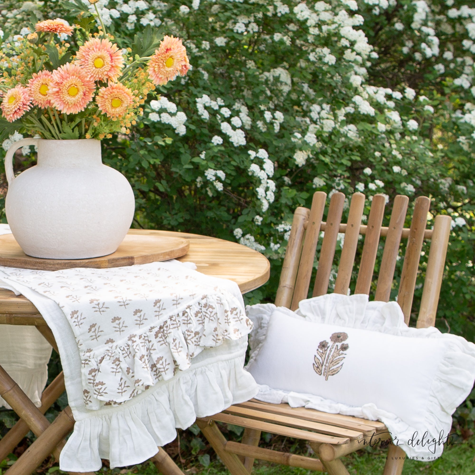 10” Luxe Heavy Textured White Handle Vase showcasing a rustic terracotta finish and charming vintage handle, perfect for home decor with faux stems.