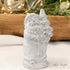 Close-up of Distressed White Concrete Reindeer showcasing its rustic charm.