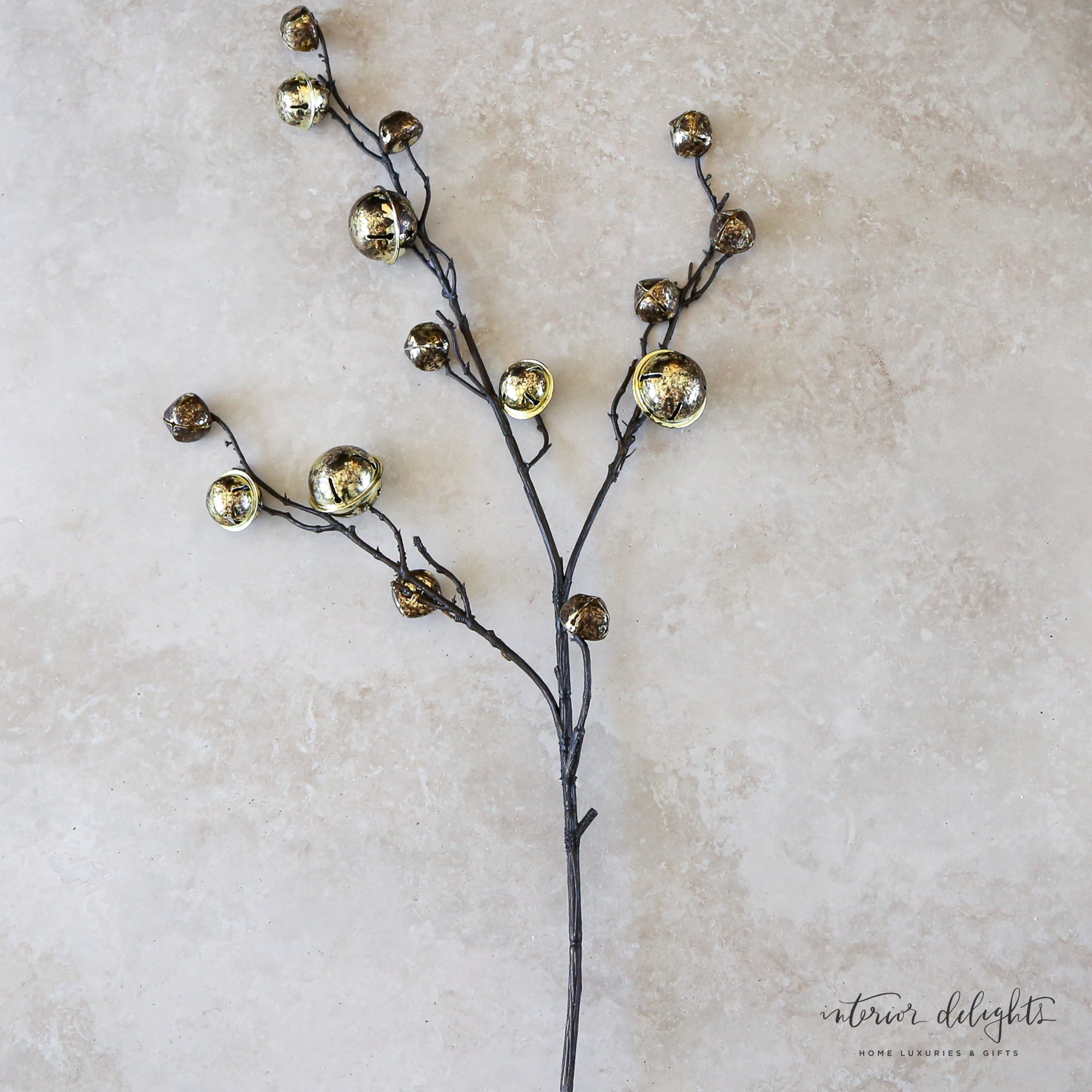 30" Antique Gold Bell Stem