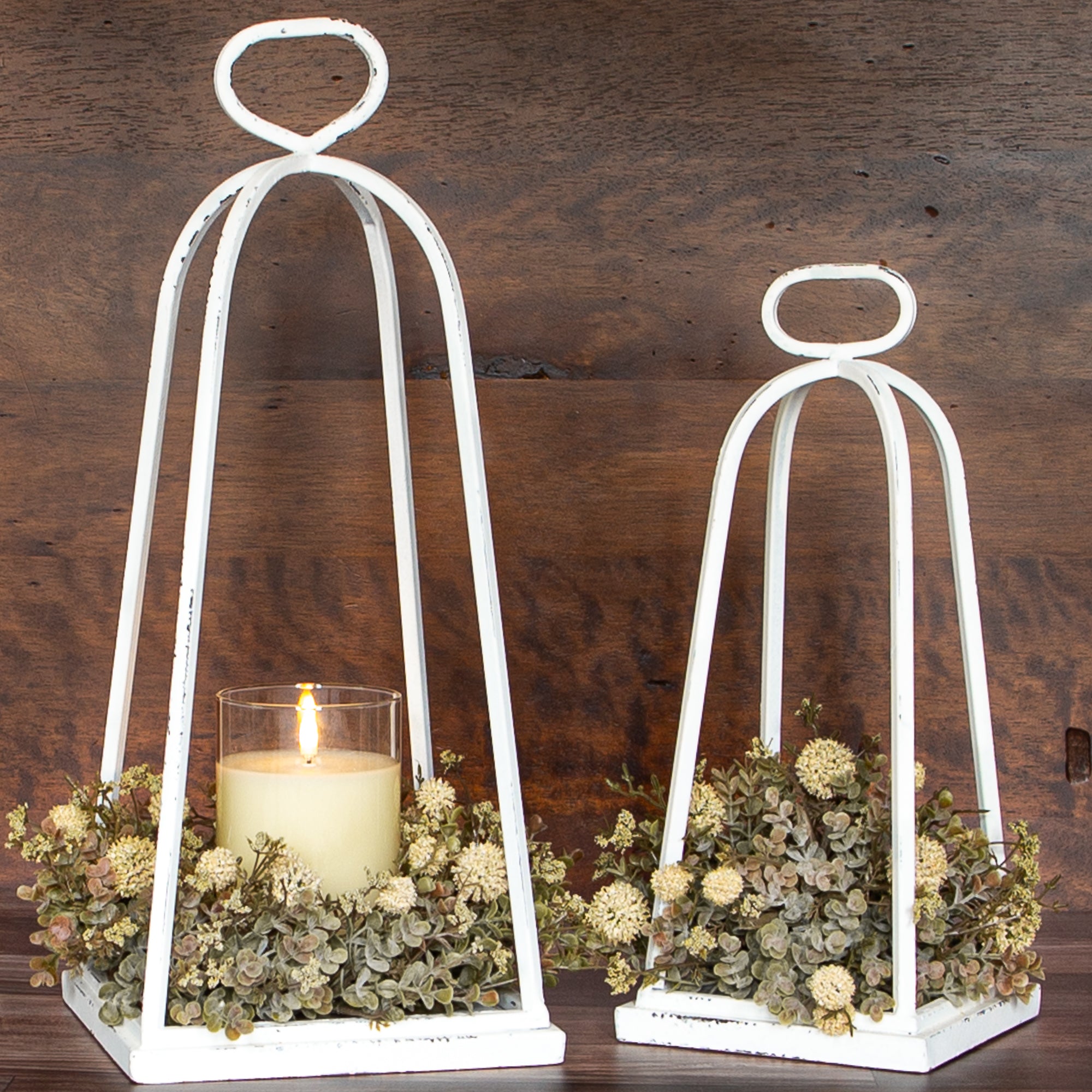10” Cream Garden Candle Ring - Interior Delights